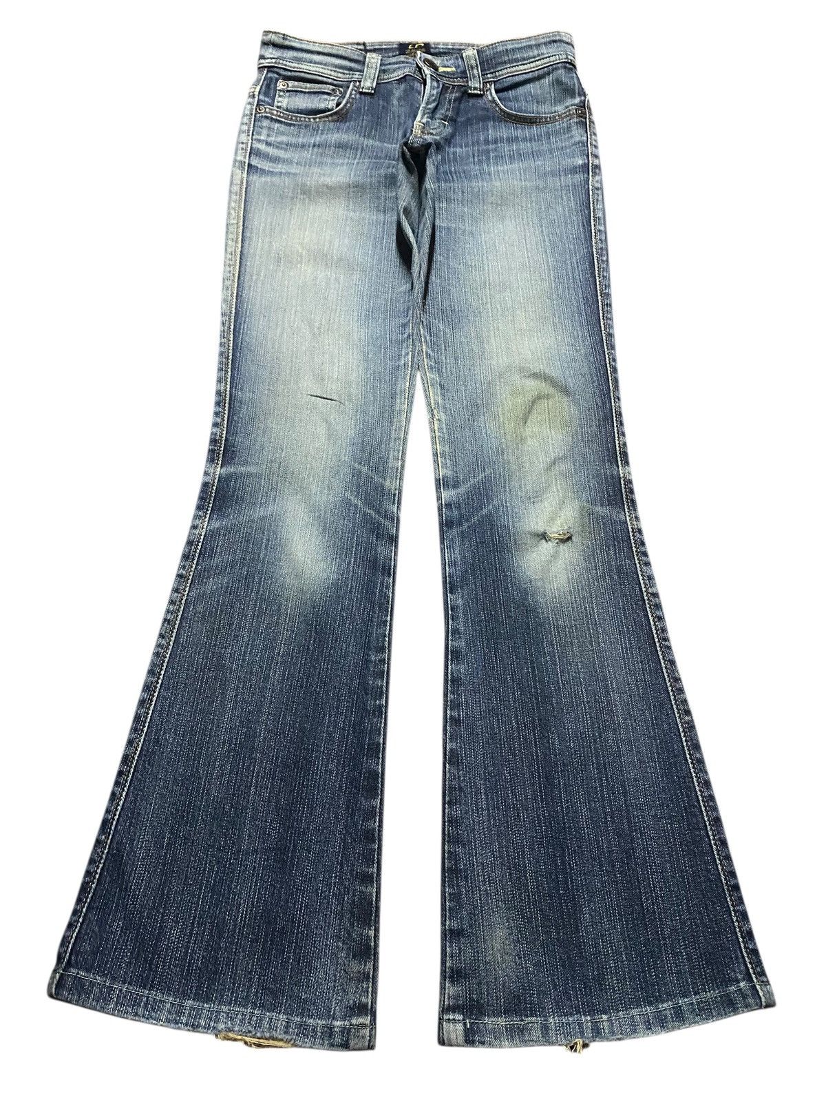 Edwin Vintage Edwin Vienus Jeans Flare Denim Size 27" / US 4 / IT 40 - 1 Thumbnail
