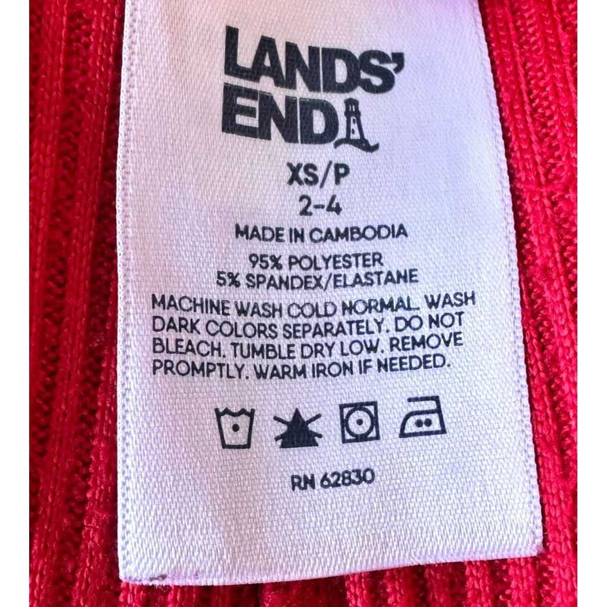 Lands' End Lands End Red Corduroy Pants XS Extra Small 2 4 Casual Comfo Size 27" / US 4 / IT 40 - 10 Thumbnail