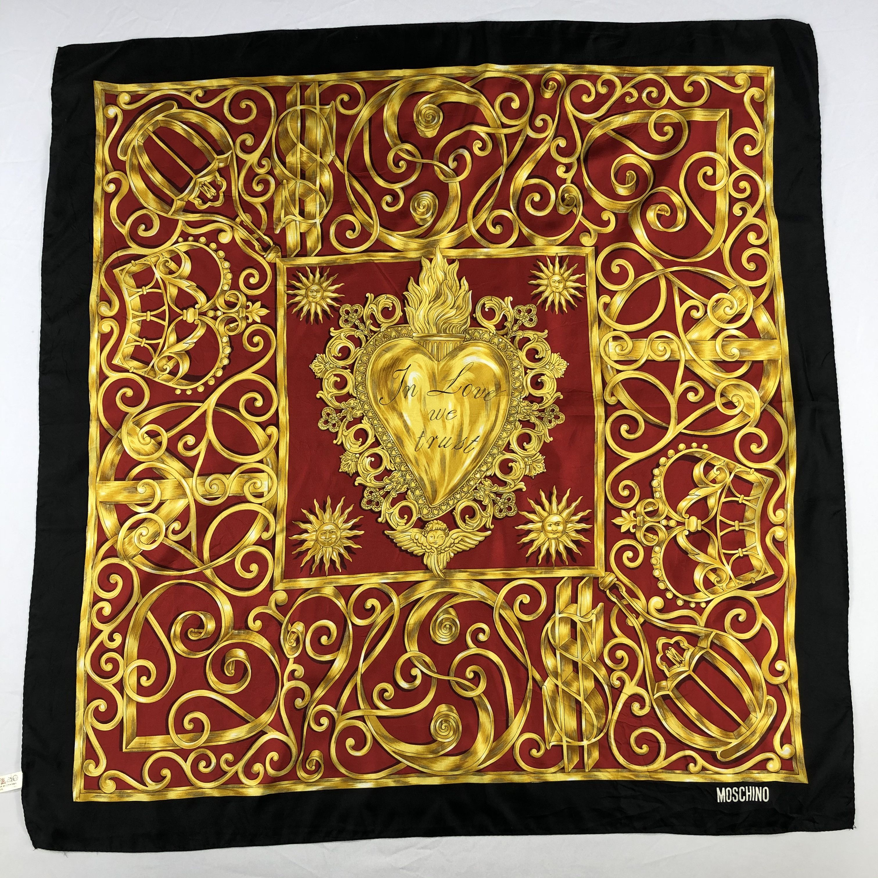 Vintage Vintage Moschino Silk Scarf Size ONE SIZE - 2 Thumbnail