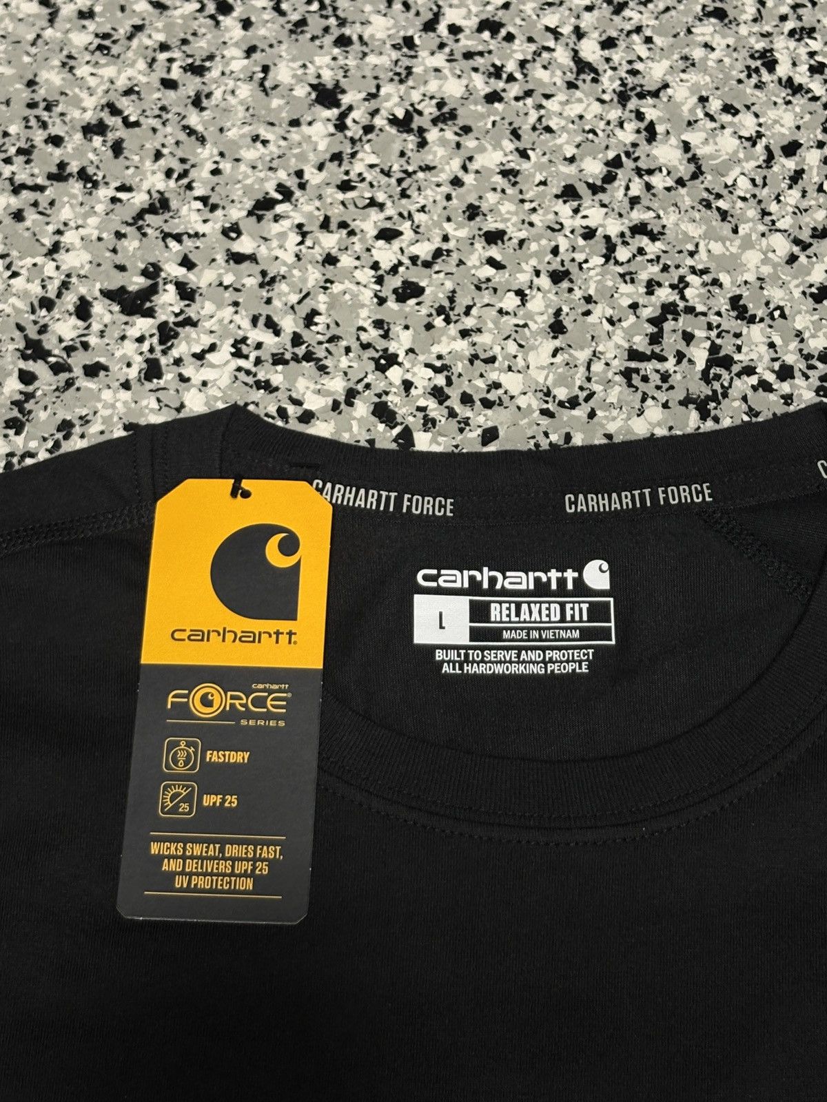 Carhartt Carhartt Men’s Relaxed Fit Black Pocket T-Shirt Size L #3 Size US L / EU 52-54 / 3 - 3 Thumbnail