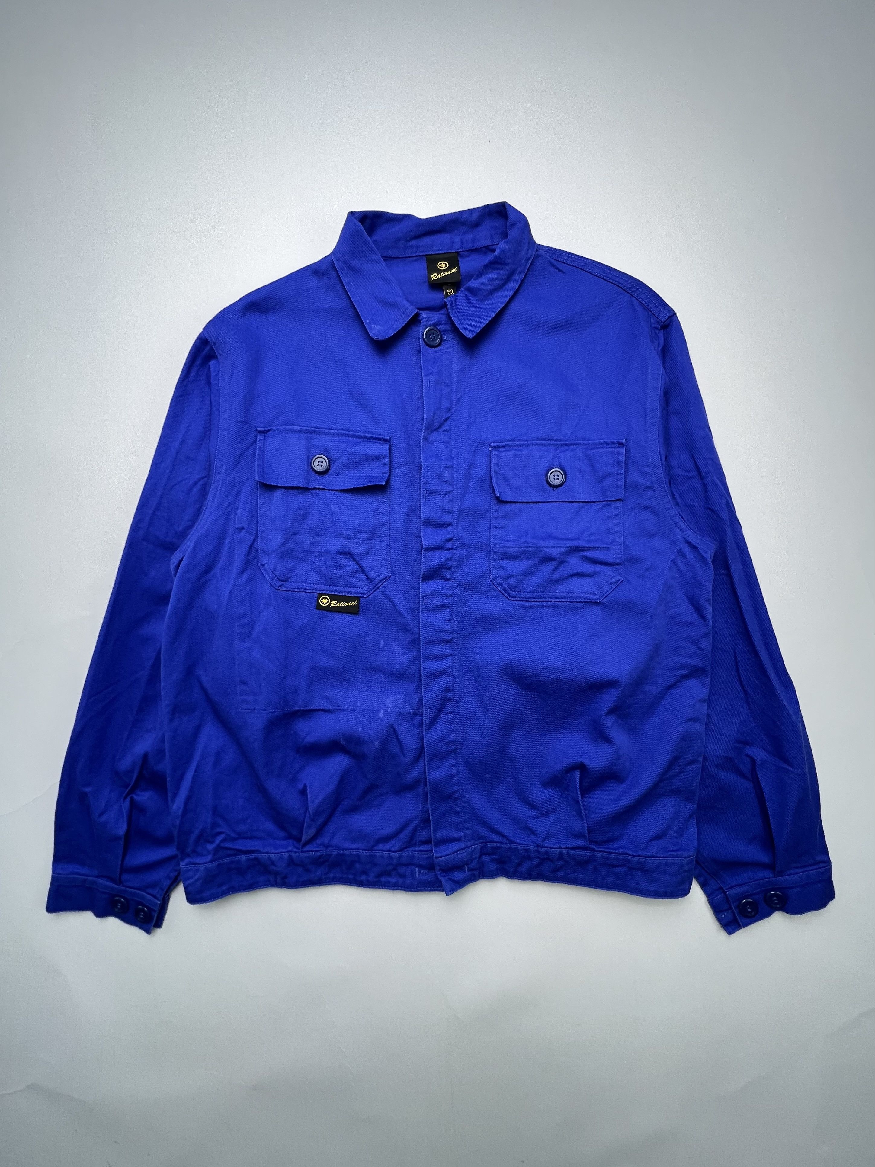 Vintage French Work Chore Jacket Vintage Bleu De Travail Size US L / EU 52-54 / 3 - 1 Thumbnail