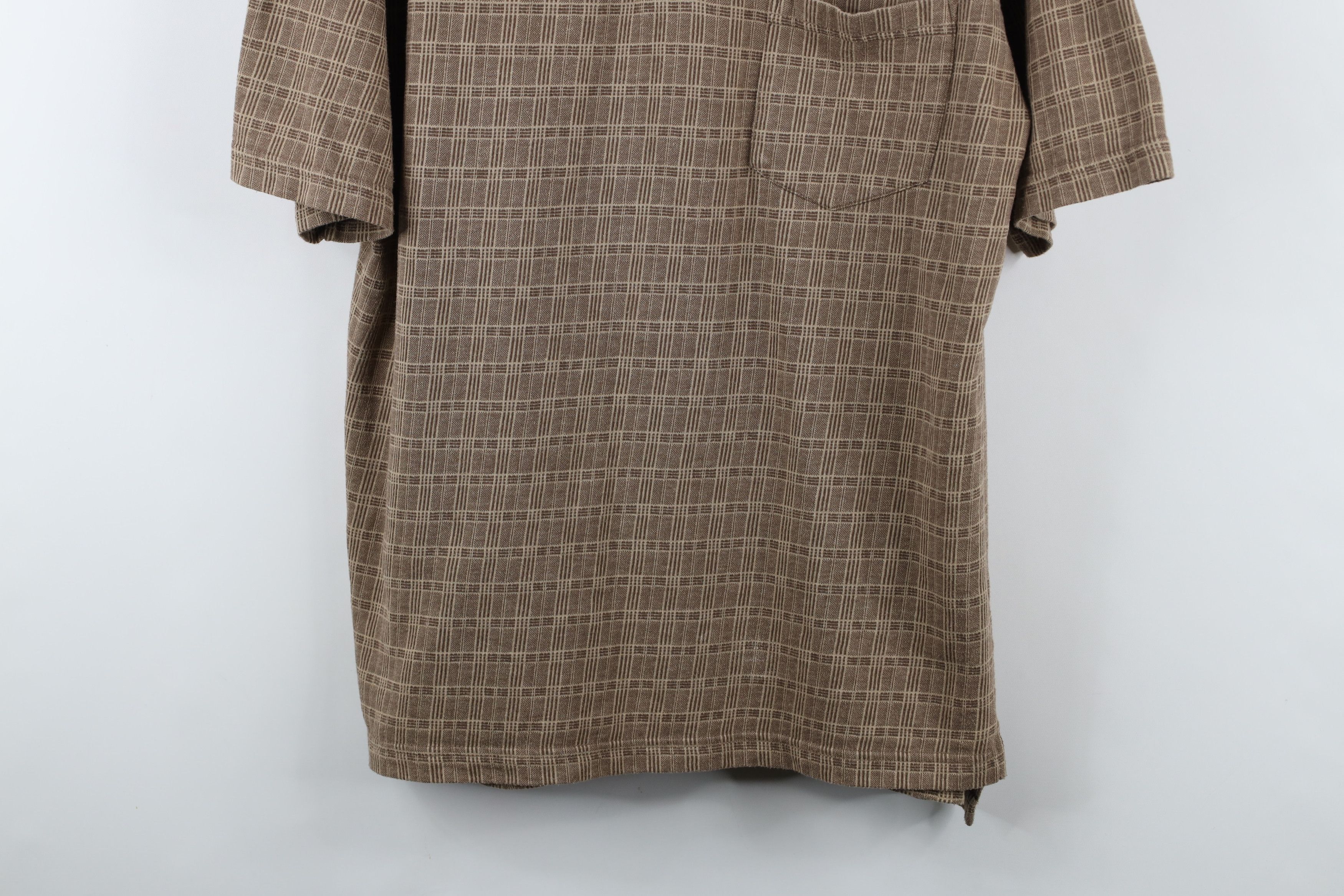 Vintage Vintage 90s Streetwear Knit Collared Golf Polo Shirt Brown Size US L / EU 52-54 / 3 - 3 Thumbnail