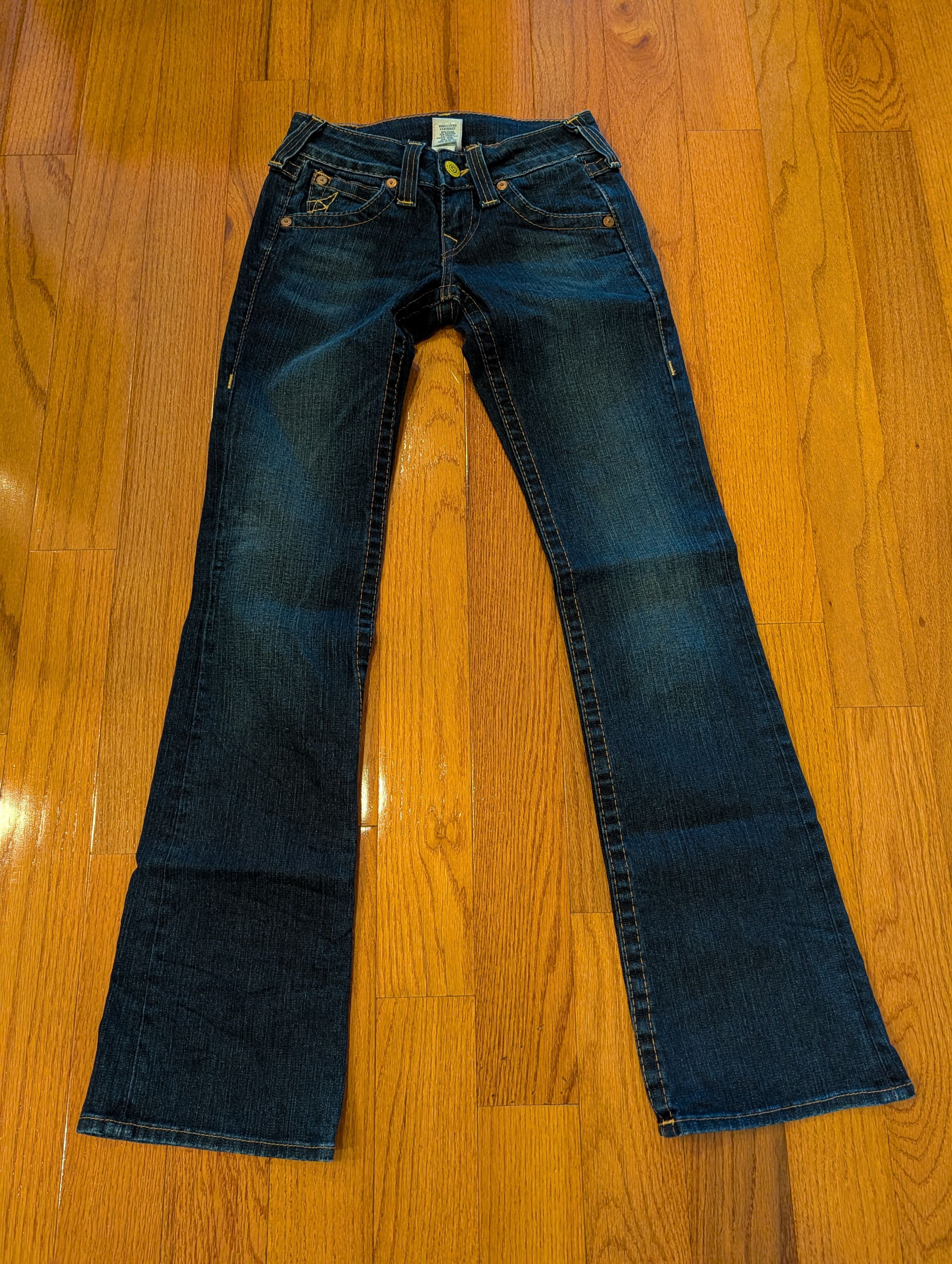 True Religion Vintage Y2K True Religion 27x33 Flare Blue Denim Jeans Size 27" / US 4 / IT 40 - 5 Thumbnail