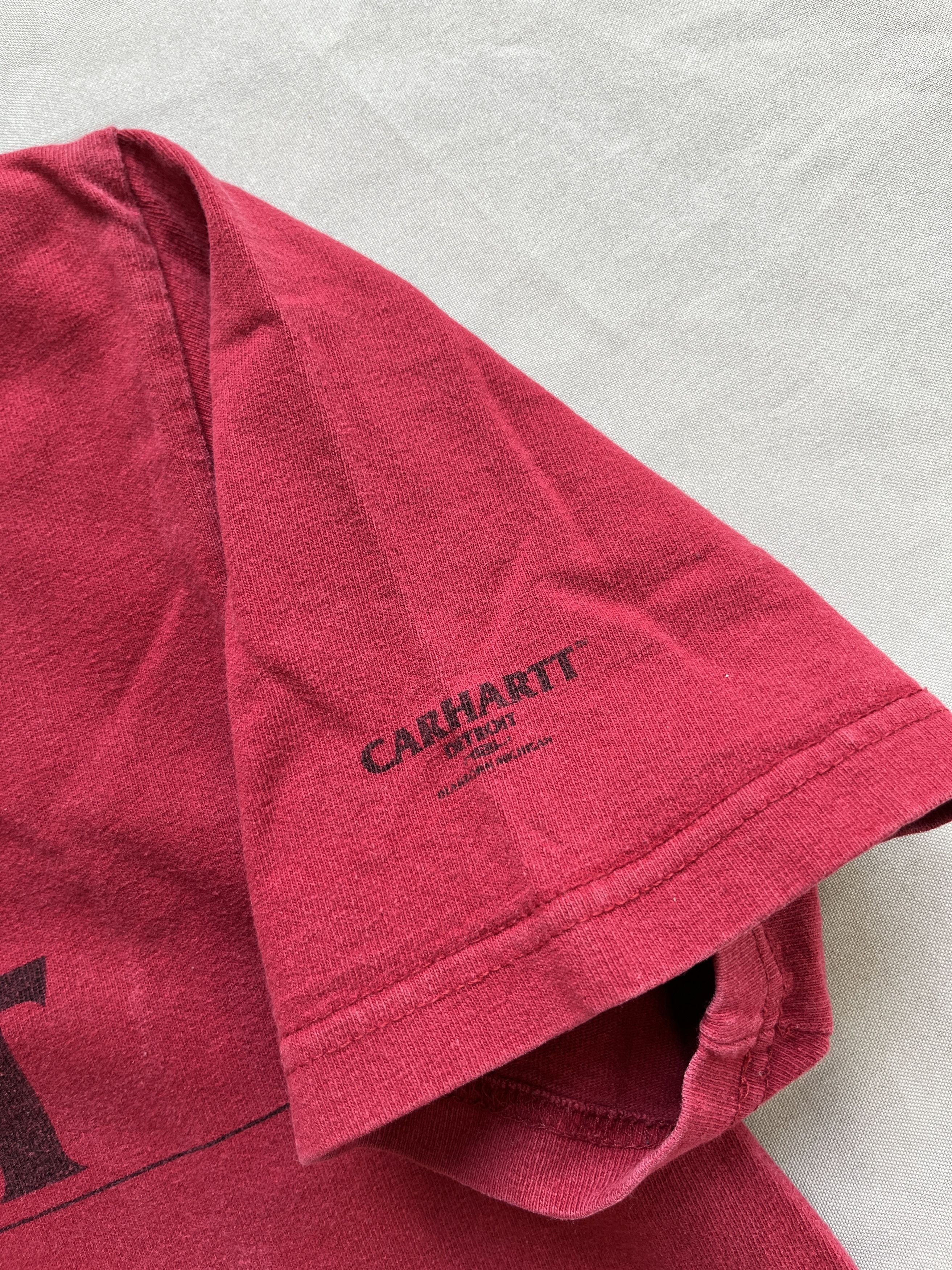 Carhartt Vintage Carhartt Sound Of Detroit Heavy Red T-shirt Size US M / EU 48-50 / 2 - 4 Thumbnail