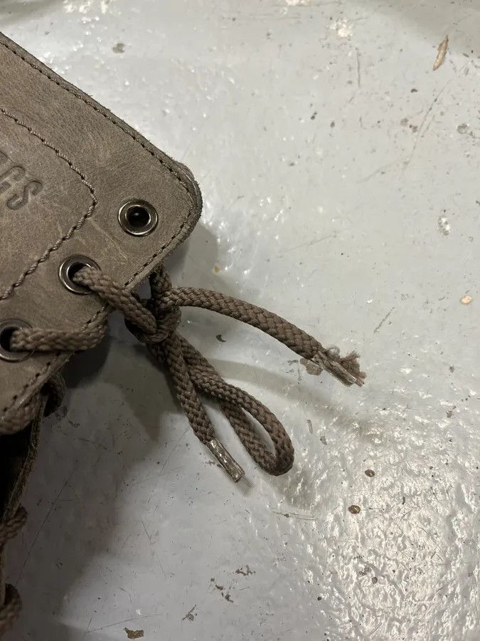 Dirk Bikkembergs 2000s Bikkembergs Grey Leather Lace-Up Boots Size US 7 / EU 40 - 8 Thumbnail