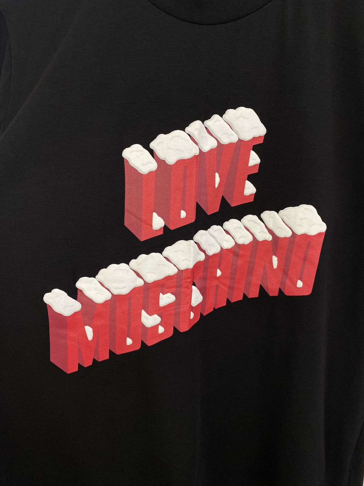 Moschino Love Moschino big logo drill t-shirt hype Y2K Size US S / EU 44-46 / 1 - 4 Thumbnail