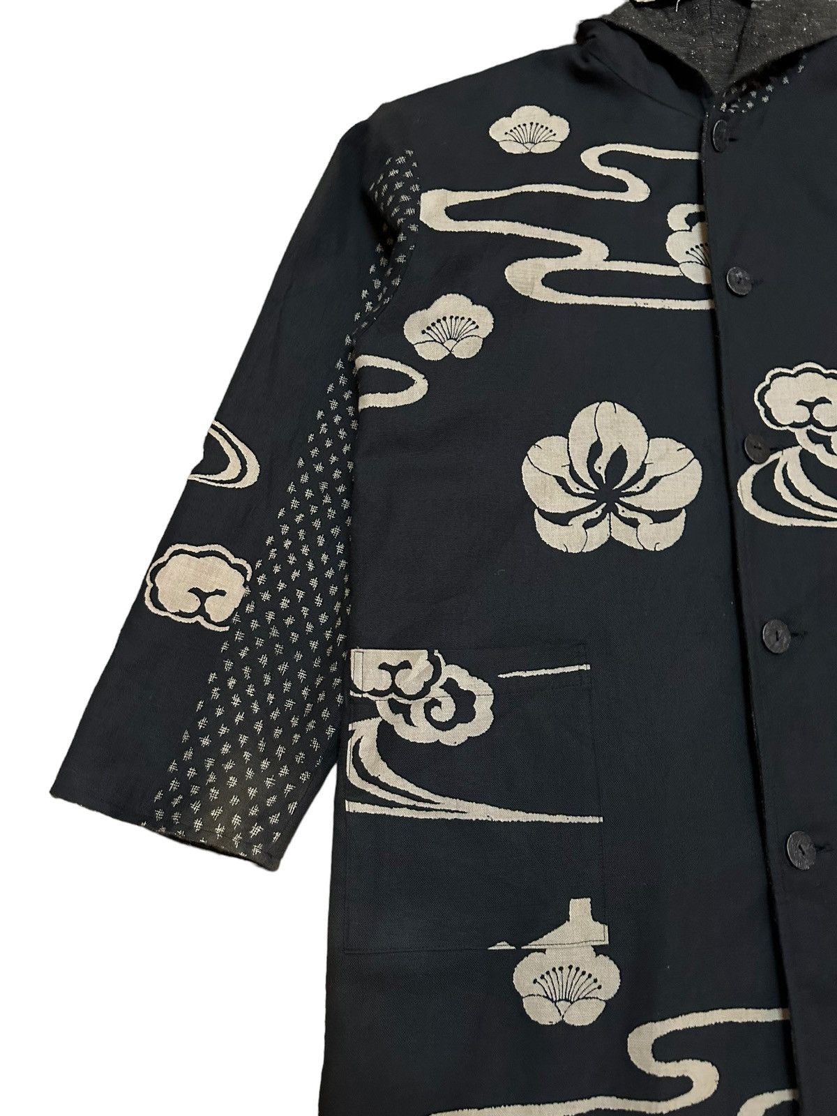 Japanese Brand Reverse Japanese brand overcoathoodie kapital inspired faded Size US M / EU 48-50 / 2 - 2 Thumbnail