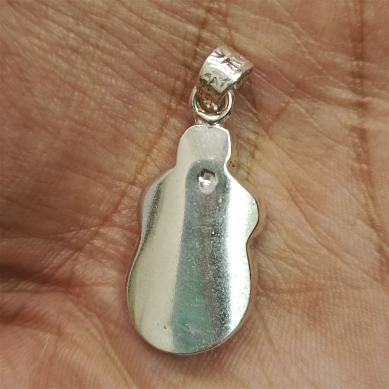 Vintage Silver 925 Scarab Pendant Egyptian Beetle Look Charm Size ONE SIZE - 3 Thumbnail
