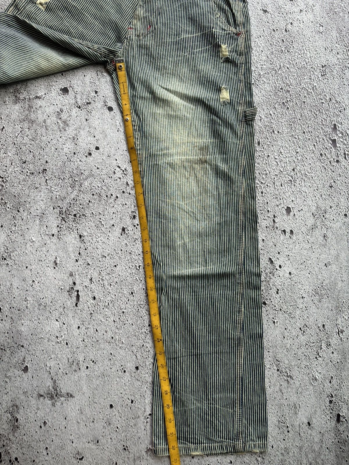 Hysteric Glamour 2000's Carpenter stripe Bootcut style Pants Size US 32 / EU 48 - 13 Thumbnail