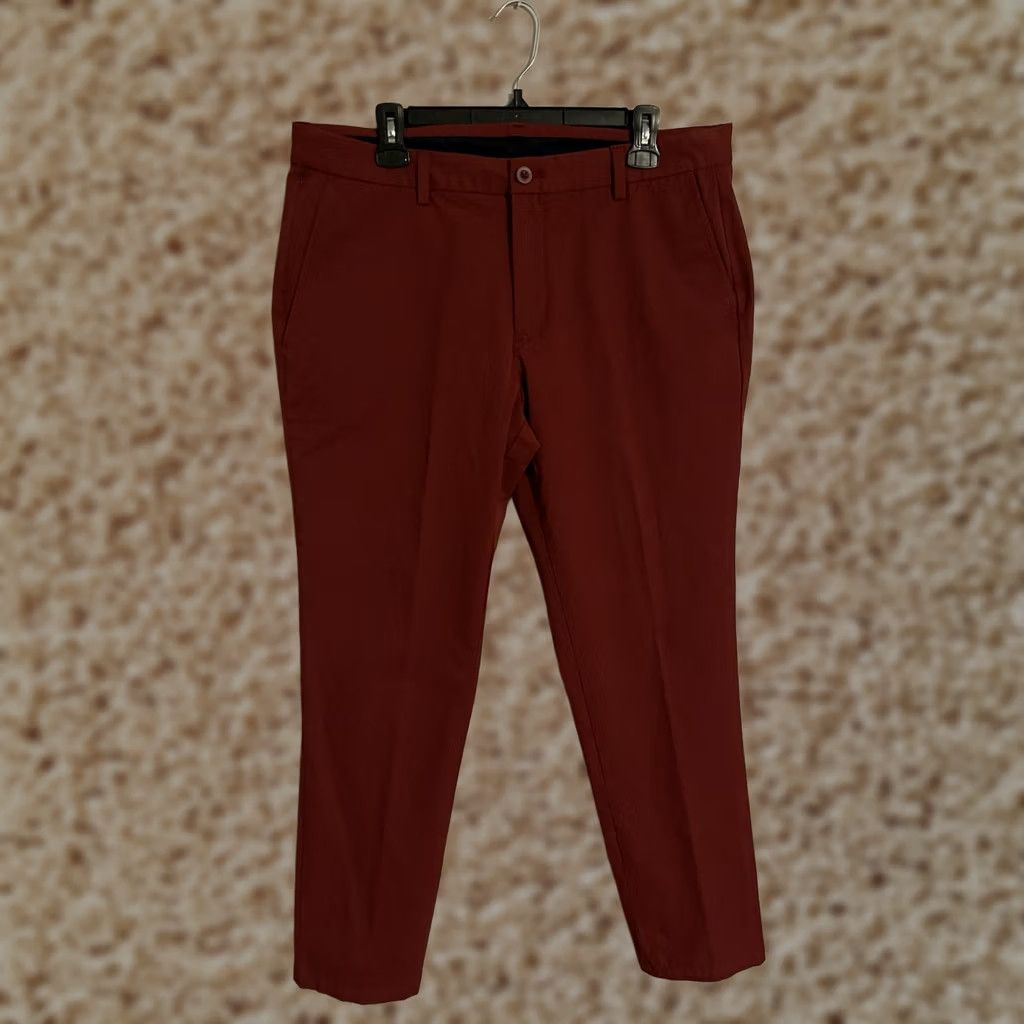Vineyard Vines Vineyard Vines OTG On-The-Go Performance Chinos Pants Maroon Men's 36x32 Size US 36 / EU 52 - 1 Thumbnail