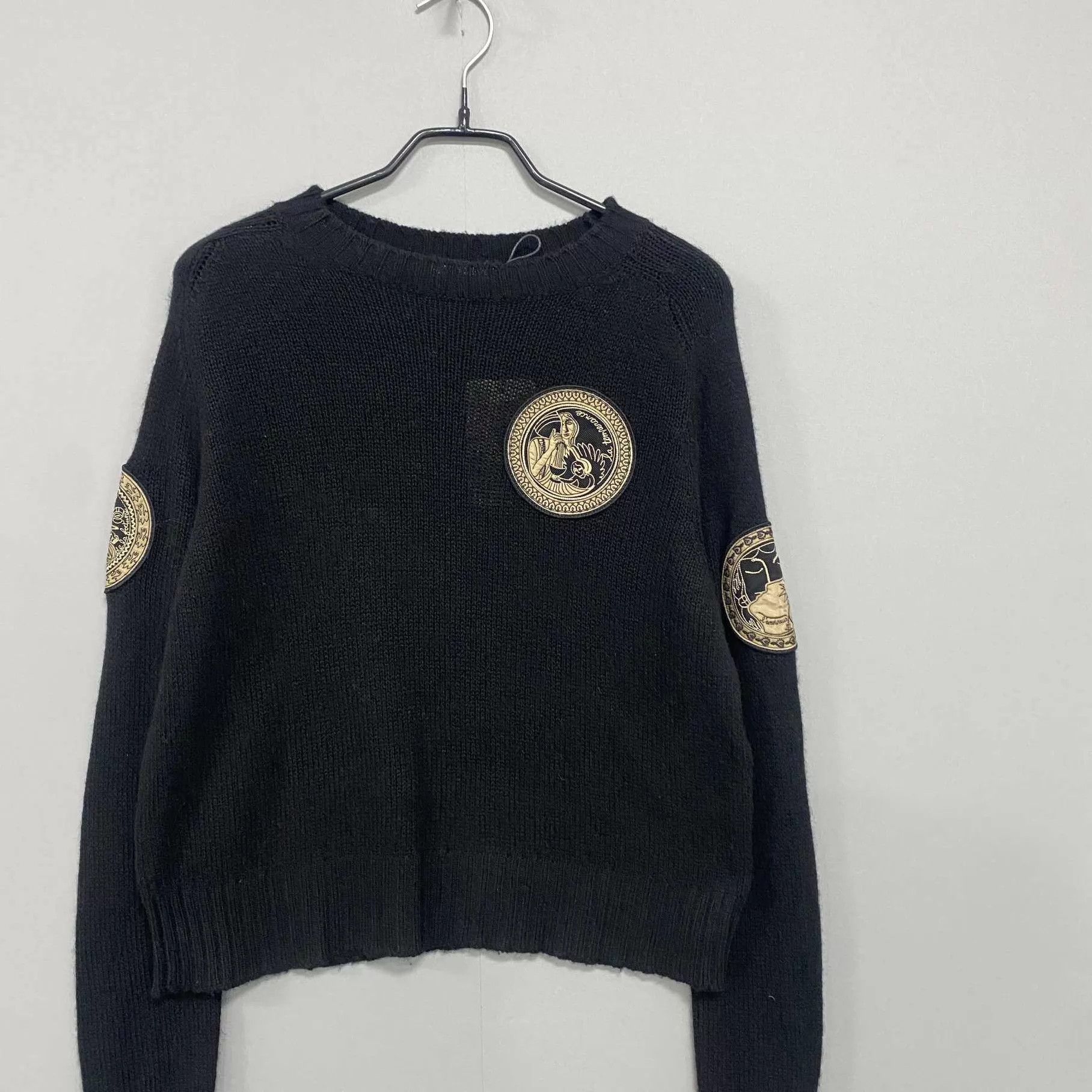 Dior Dior Cashmere Logo Black Knit Sweater Women's 36 Size XS / US 0-2 / IT 36-38 - 2 Thumbnail