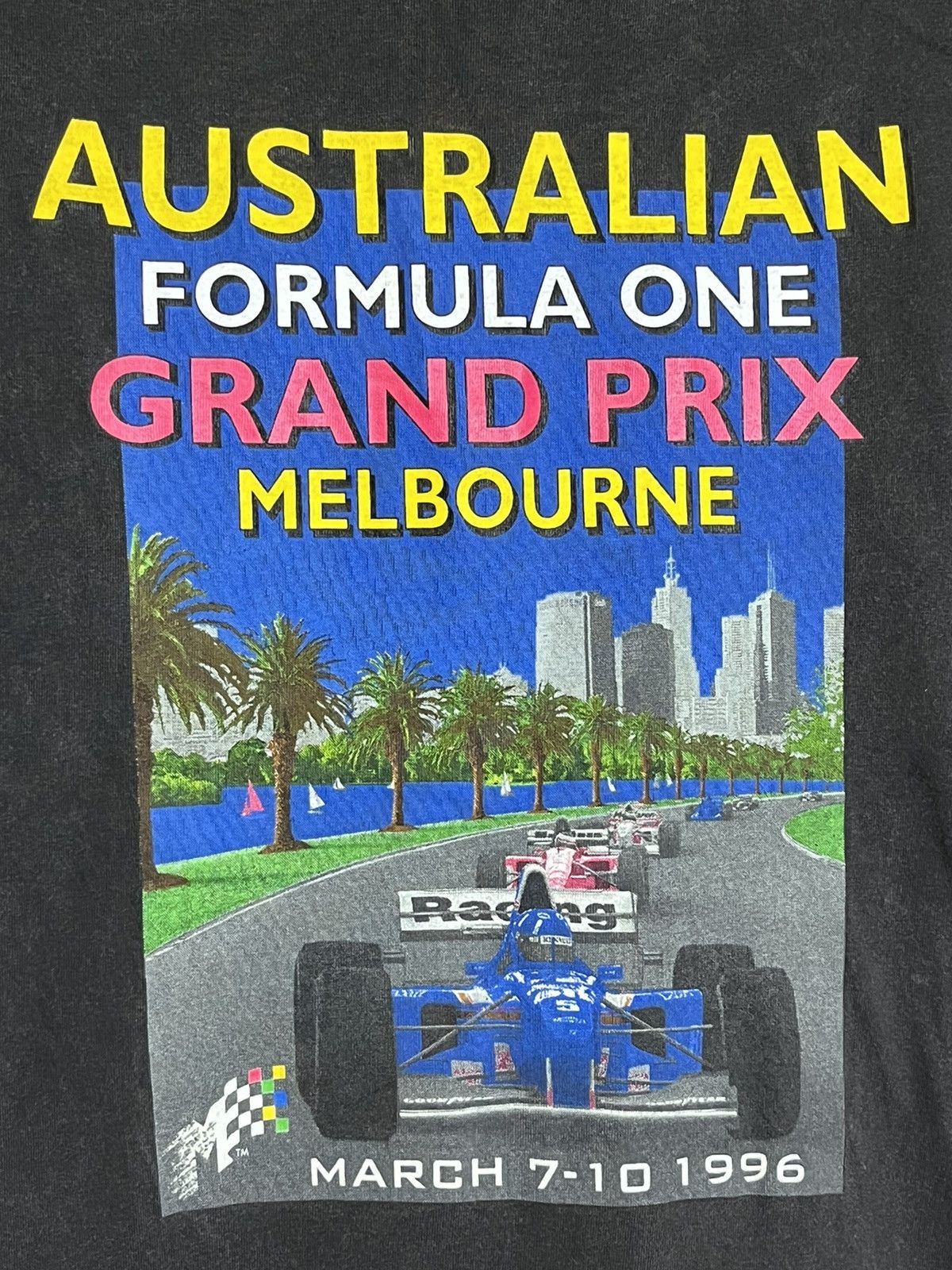 Formula 1 VINTAGE 90s GRANDPRIX AUSTRALIA F1 MELBOURNE 1996 T SHIRT Size US M / EU 48-50 / 2 - 3 Thumbnail