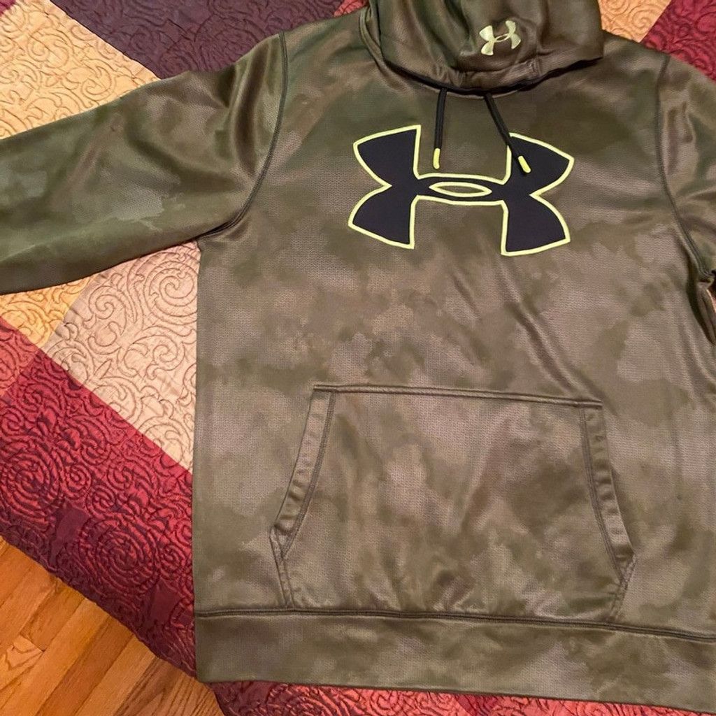 Under Armour Under Armour Men's Storm 1 Camo Green Logo Hoodie - Medium Size US M / EU 48-50 / 2 - 1 Thumbnail