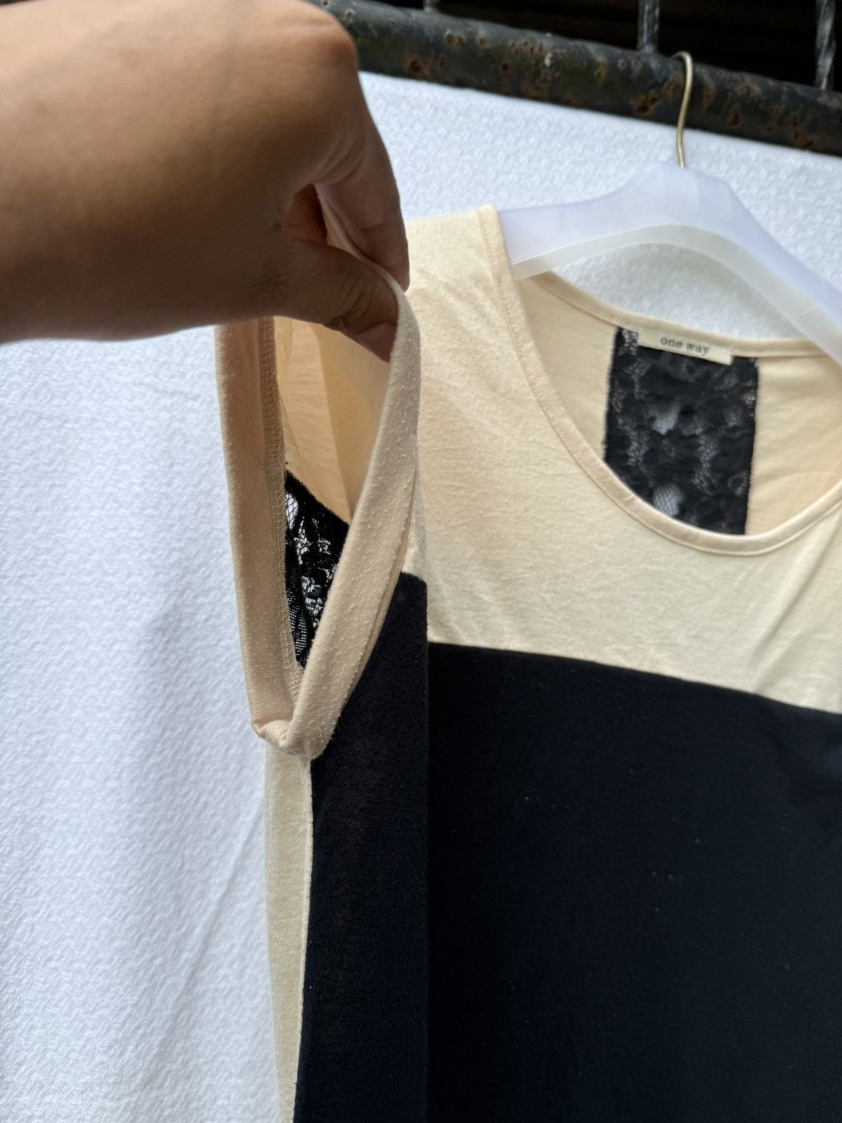Japanese Brand one way cross mesh tee Size US L / EU 52-54 / 3 - 6 Thumbnail