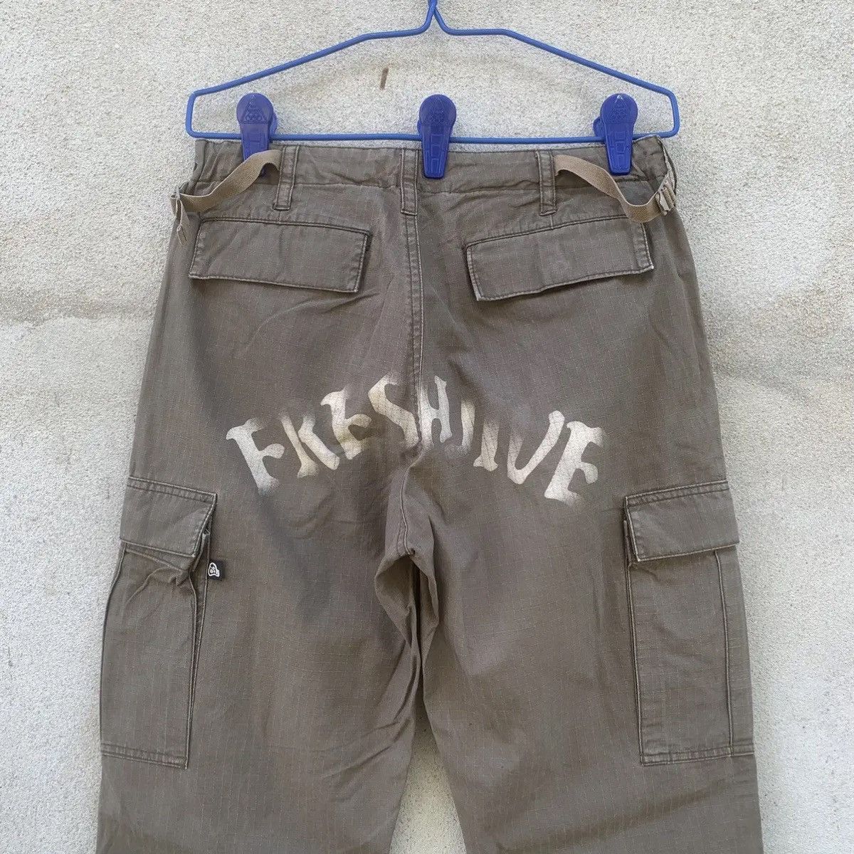Freshjive GRAILS‼️FRESHJIVE FLARE BOOTCUT JAPANESE RIPSTOP CARGO PANTS Size US 29 - 13 Thumbnail