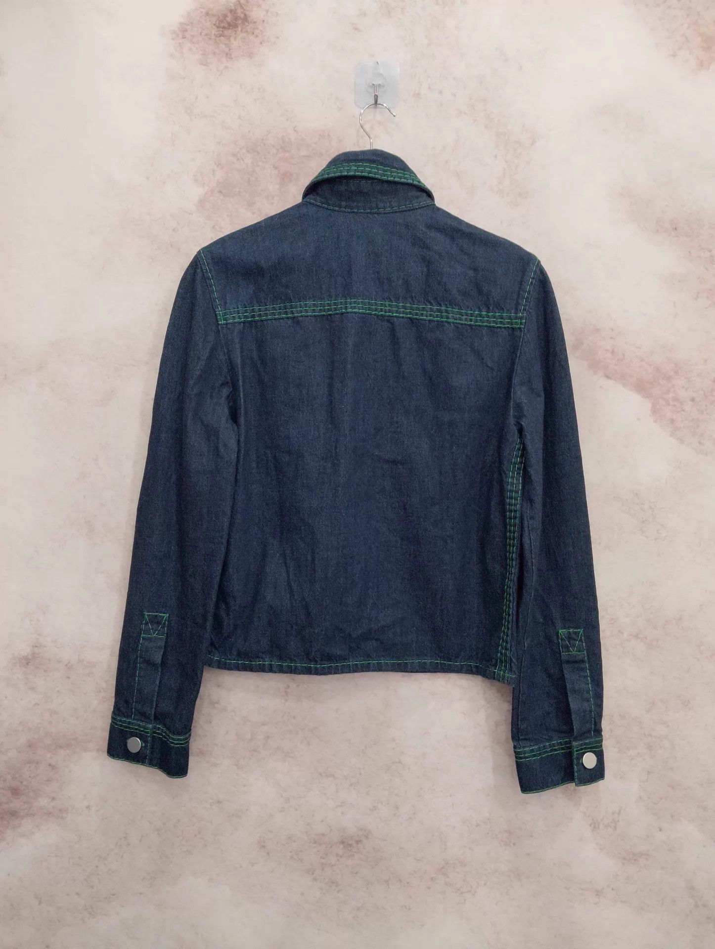 Bottega Veneta Bottega Veneta Solid Washed Topstitch Denim Jacket 46 Size US S / EU 44-46 / 1 - 2 Thumbnail