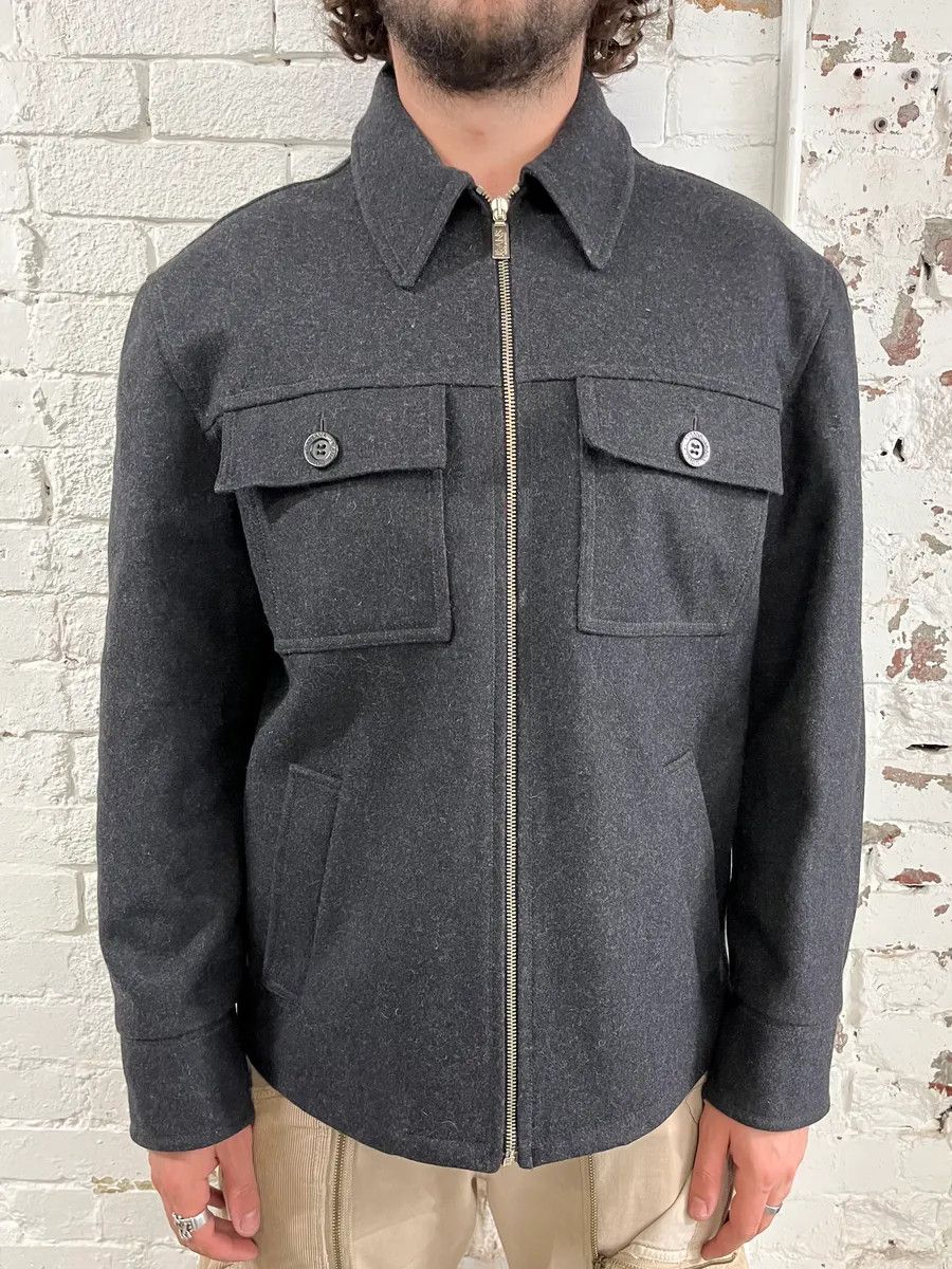 Dolce & Gabbana 2000s Dolce & Gabbana Grey Wool Cargo Zip-up Jacket Size US L / EU 52-54 / 3 - 1 Thumbnail