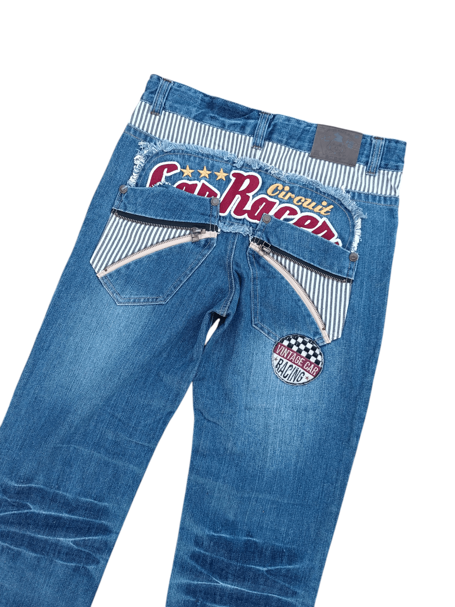 Japanese Brand JAPANESE FEELING JEANS CAR RACING CIRCUIT JEANS Size US 30 / EU 46 - 1 Thumbnail