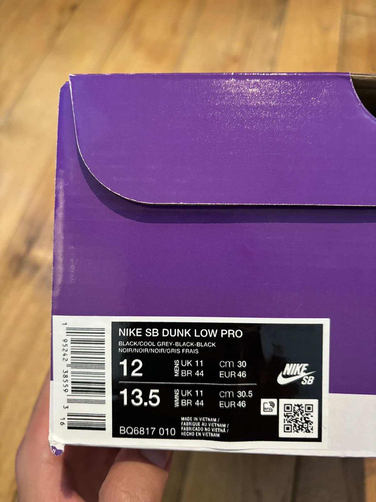 Nike Nike Dunk Low SB Fog Black Gum Size US 12 / EU 45 - 9 Thumbnail