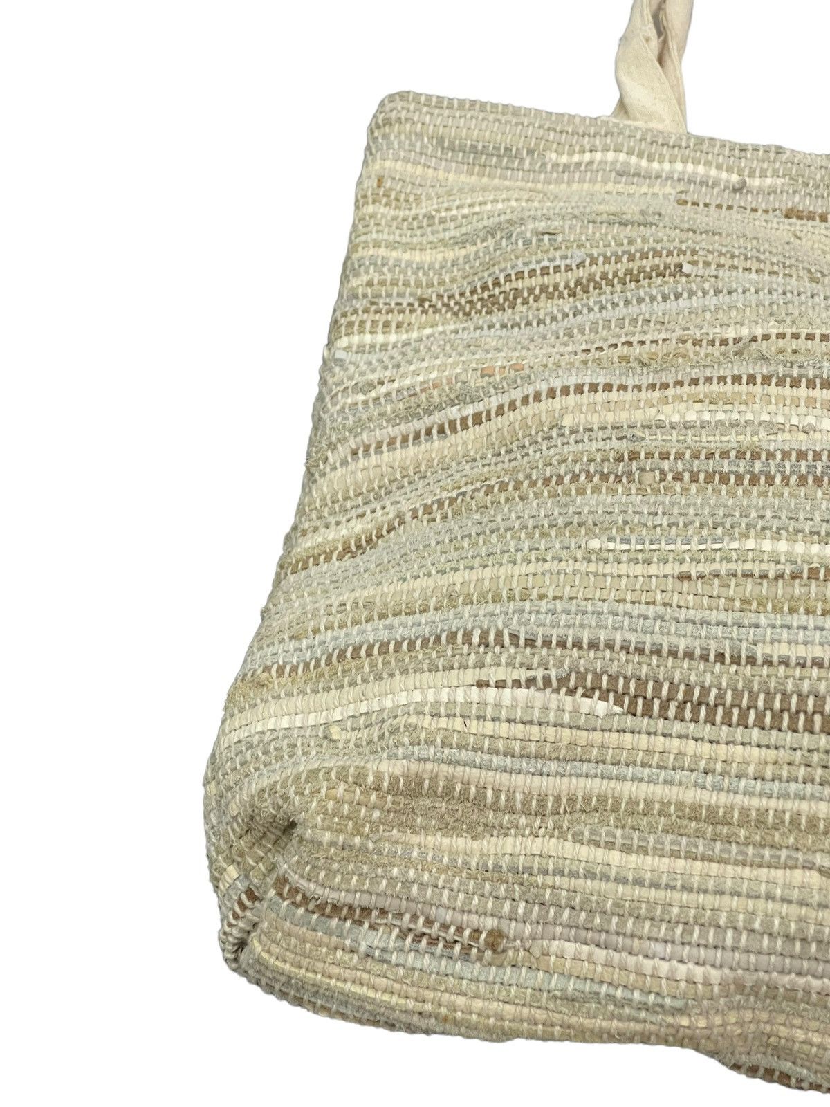 Genuine Leather Woven Leather Handcraft Handmade Japan Tote Bag 3🟩 Size ONE SIZE - 12 Thumbnail