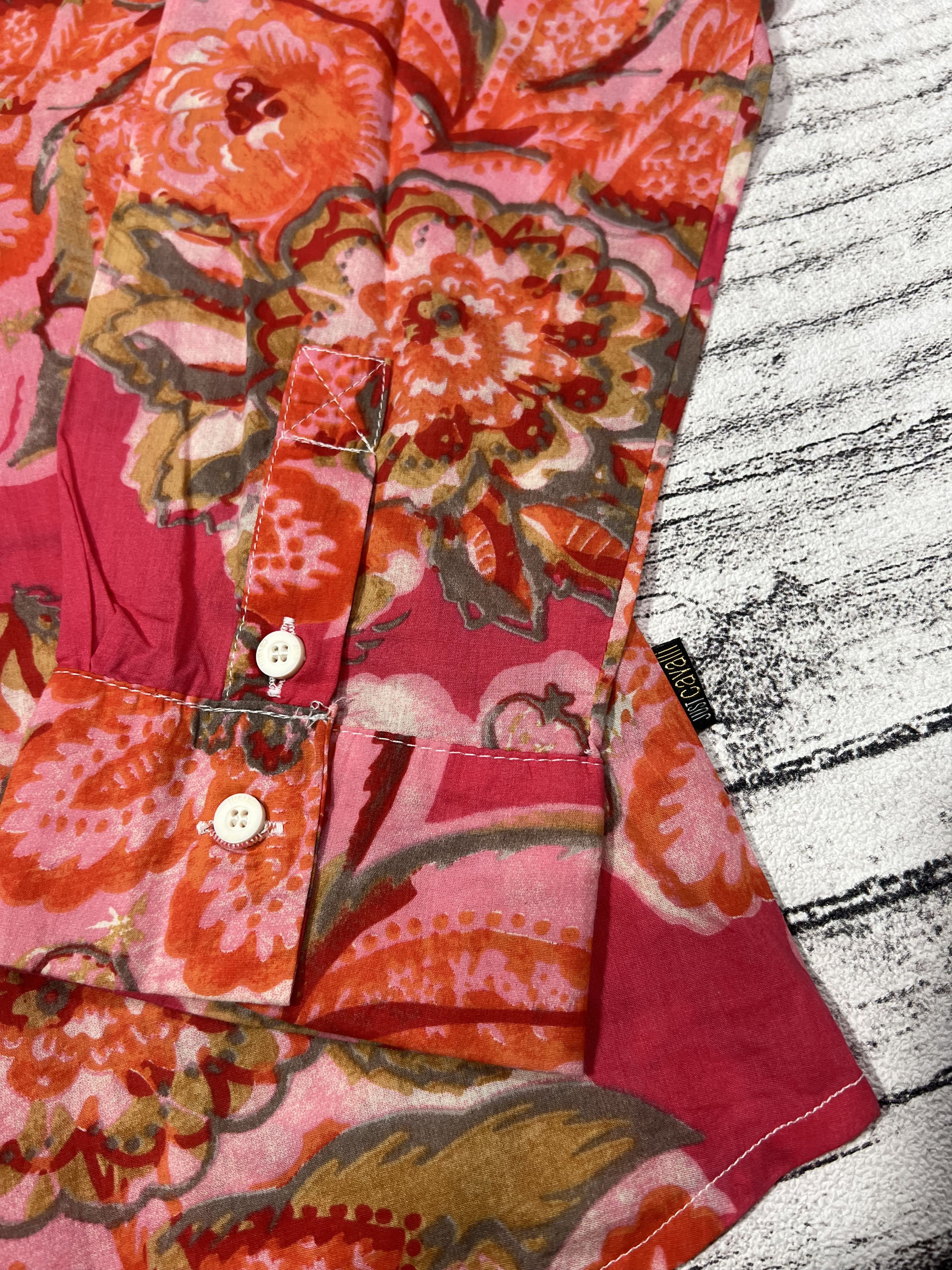 Just Cavalli 2000s Just Cavalli Floral Flower Fleur Pattern Shirt Size US M / EU 48-50 / 2 - 3 Thumbnail
