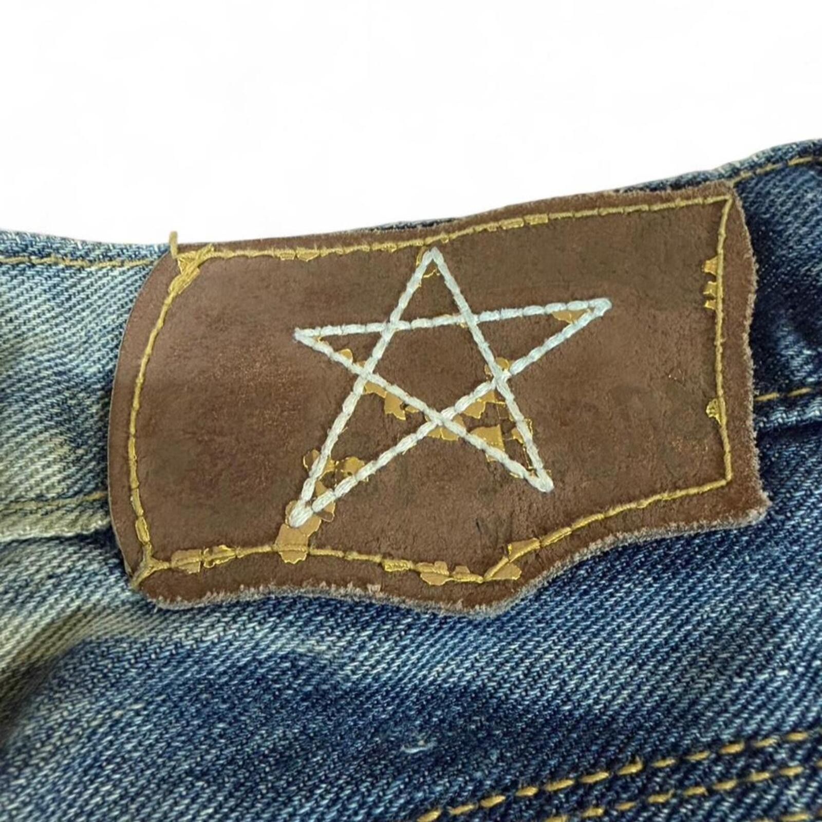 Other Sugar Cane blue denim jeans with paint splatter design Size 34" / US 12 / IT 48 - 6 Thumbnail