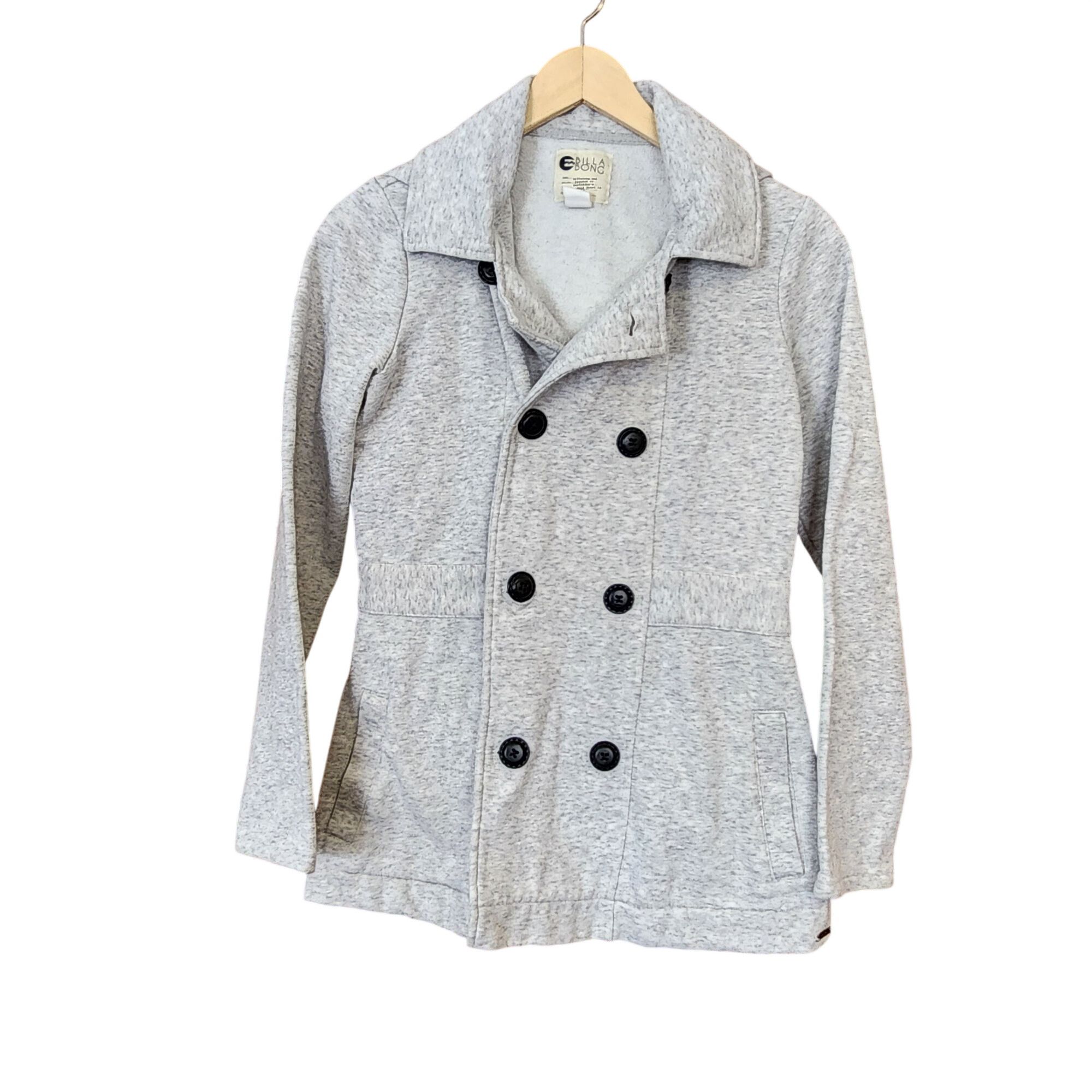 Billabong Billabong gray fleece double-breasted jacket Womens size M Size M / US 6-8 / IT 42-44 - 1 Thumbnail
