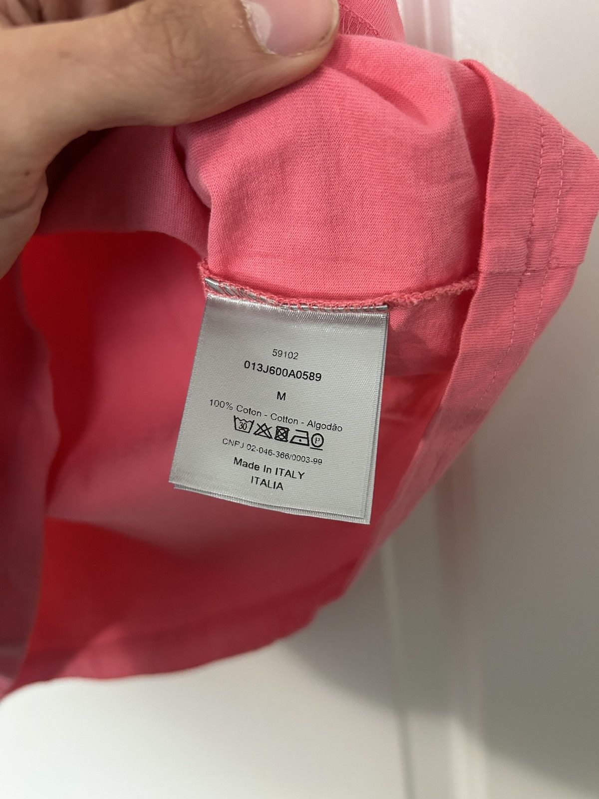 Dior Christian Dior CD Icon logo T-shirt pink Size US M / EU 48-50 / 2 - 5 Thumbnail