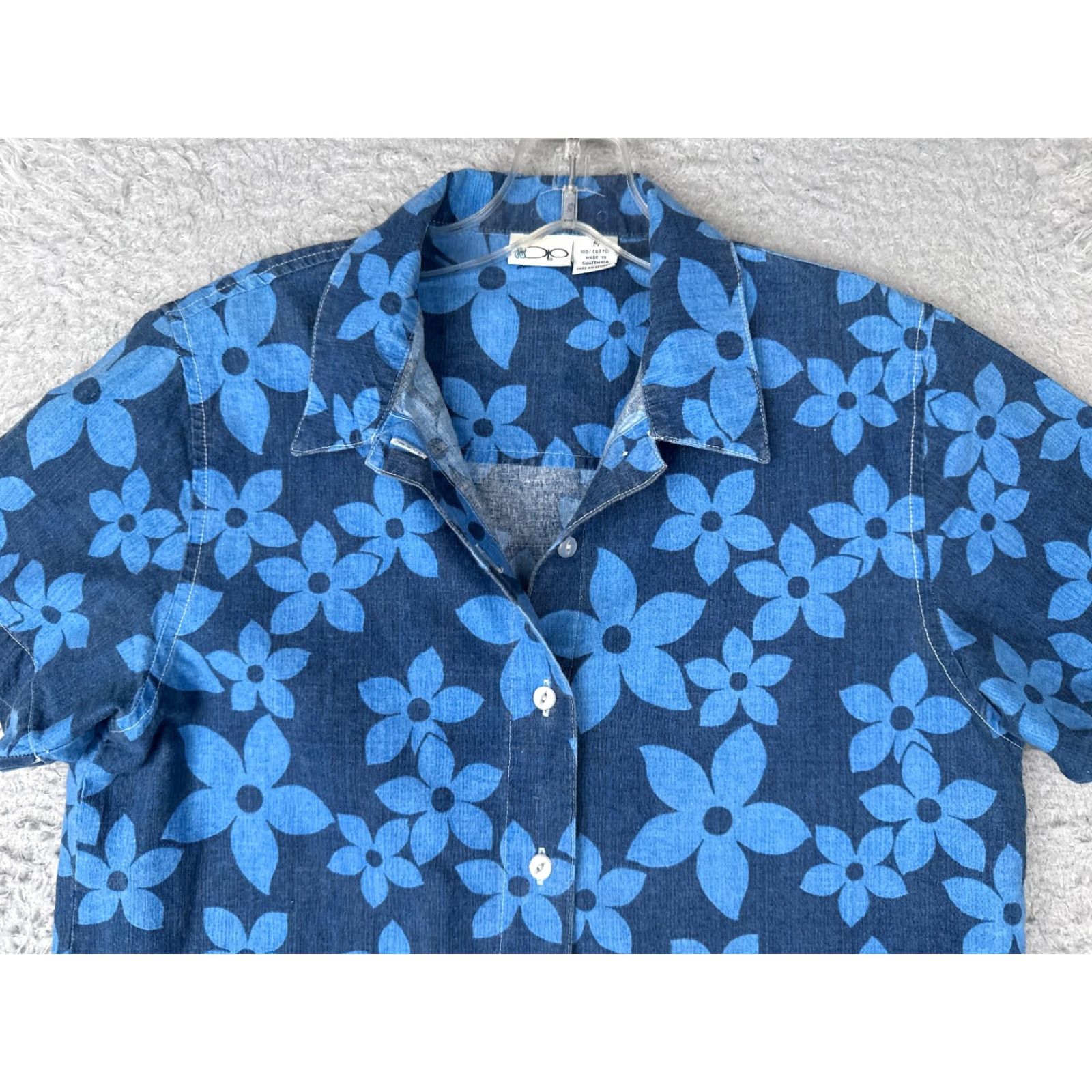 Ocean Pacific Ocean Pacific Shirt Men Medium Floral Hawaii Blue Cotton Short Sleeve Size US M / EU 48-50 / 2 - 4 Thumbnail