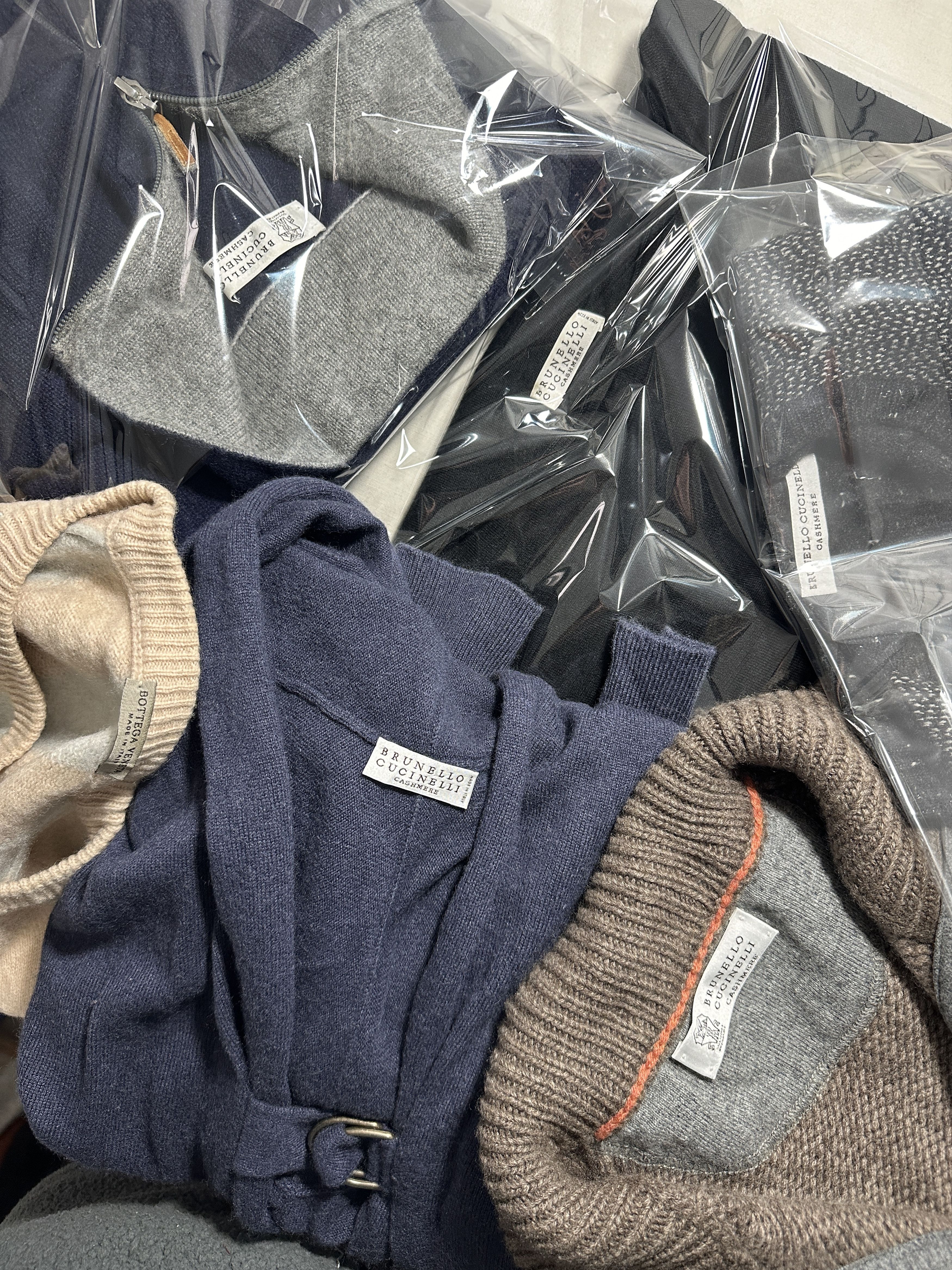 Brunello Cucinelli Brunello Cucinelli Cashmere Half Zip Sweater Navy Size 52 Size US L / EU 52-54 / 3 - 14 Thumbnail
