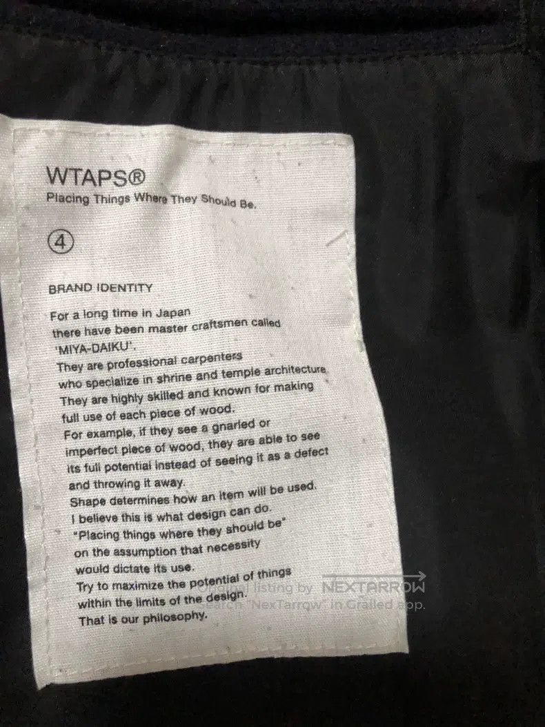 Wtaps Wtaps Double row navy wool tweed coat Size US XL / EU 56 / 4 - 2 Thumbnail