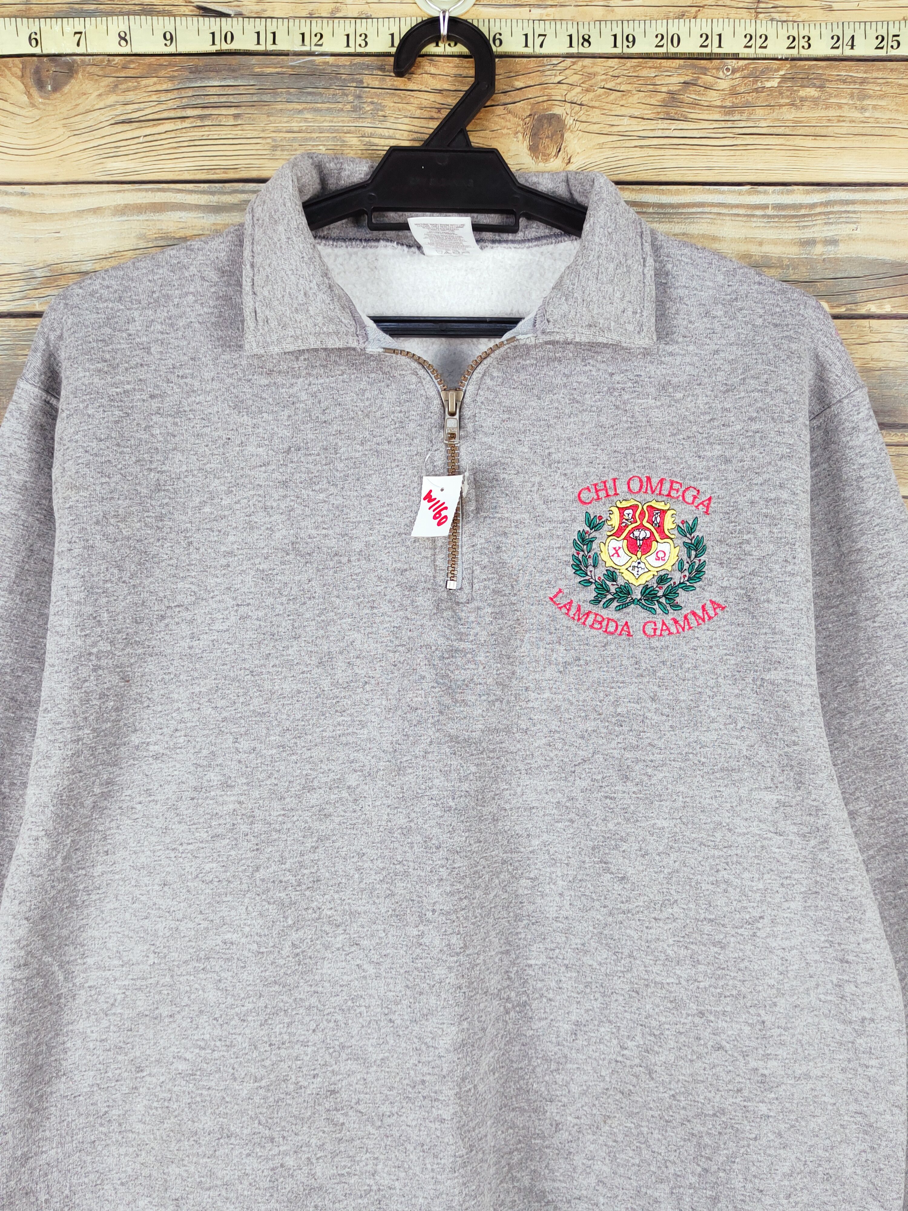 Vintage Chi Omega Lambda Gamma university virginia Sweatshirt #W1160 Size US M / EU 48-50 / 2 - 2 Thumbnail