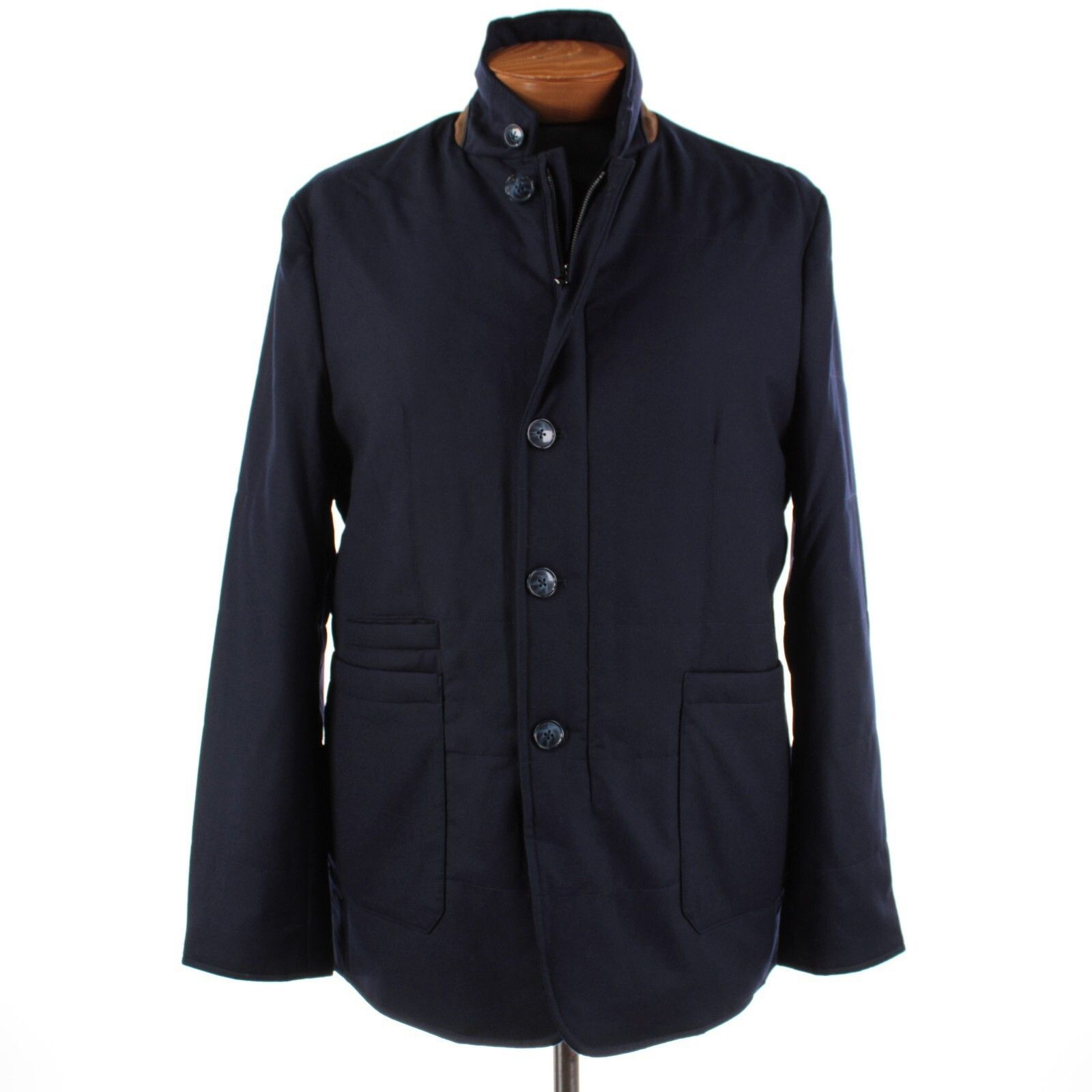 Zanella Zanella Coat Size XL US In Blue Wool Size US XL / EU 56 / 4 - 1 Thumbnail
