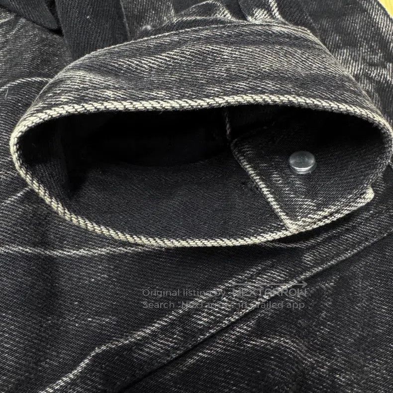 Givenchy Givenchy Size36 Black Washed Distressed Denim Jacket Size US M / EU 48-50 / 2 - 7 Thumbnail