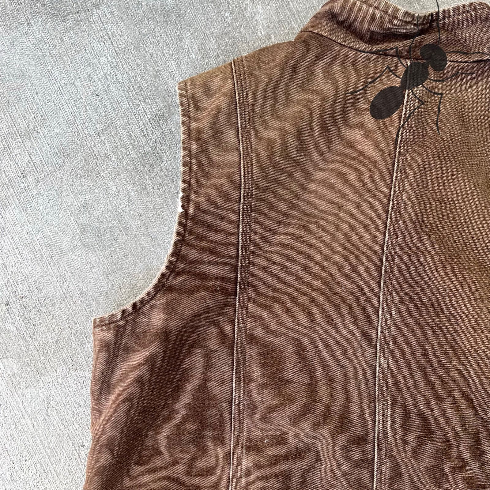 Carhartt × Vintage Carhartt WOMENS brown sherpa work wear vest Size US XL / EU 56 / 4 - 8 Thumbnail