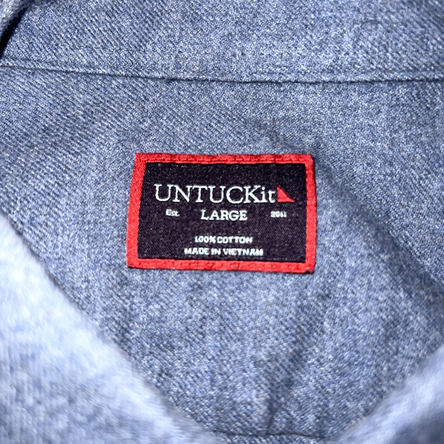 UNTUCKit UNTUCKit Blue Button-Down Shirt Mens Size L Size US L / EU 52-54 / 3 - 3 Thumbnail