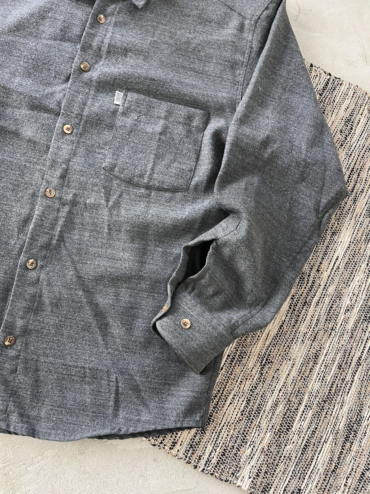 Moschino Vintage Moschino Shirt Luxury Overshirt Dark Grey Classic Size US L / EU 52-54 / 3 - 7 Thumbnail