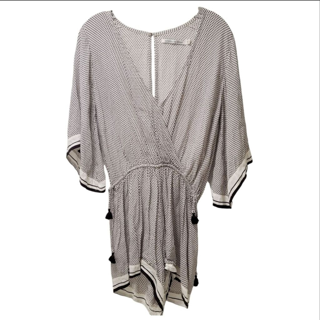 FAITHFULL Faithfull The Brand Fox Romper White & Dark Purple Size 27" / US 4 / IT 40 - 3 Thumbnail