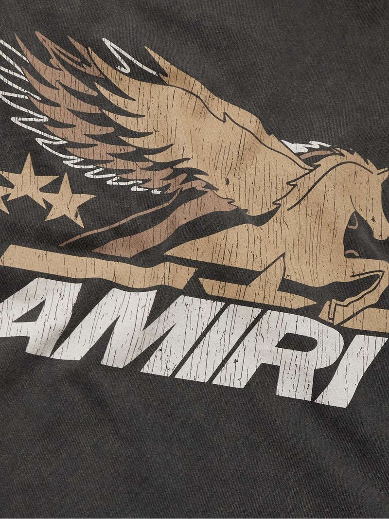 Amiri o1s1wg110326 Vintage Pegasus T-Shirt in Dark Grey Size US L / EU 52-54 / 3 - 5 Thumbnail