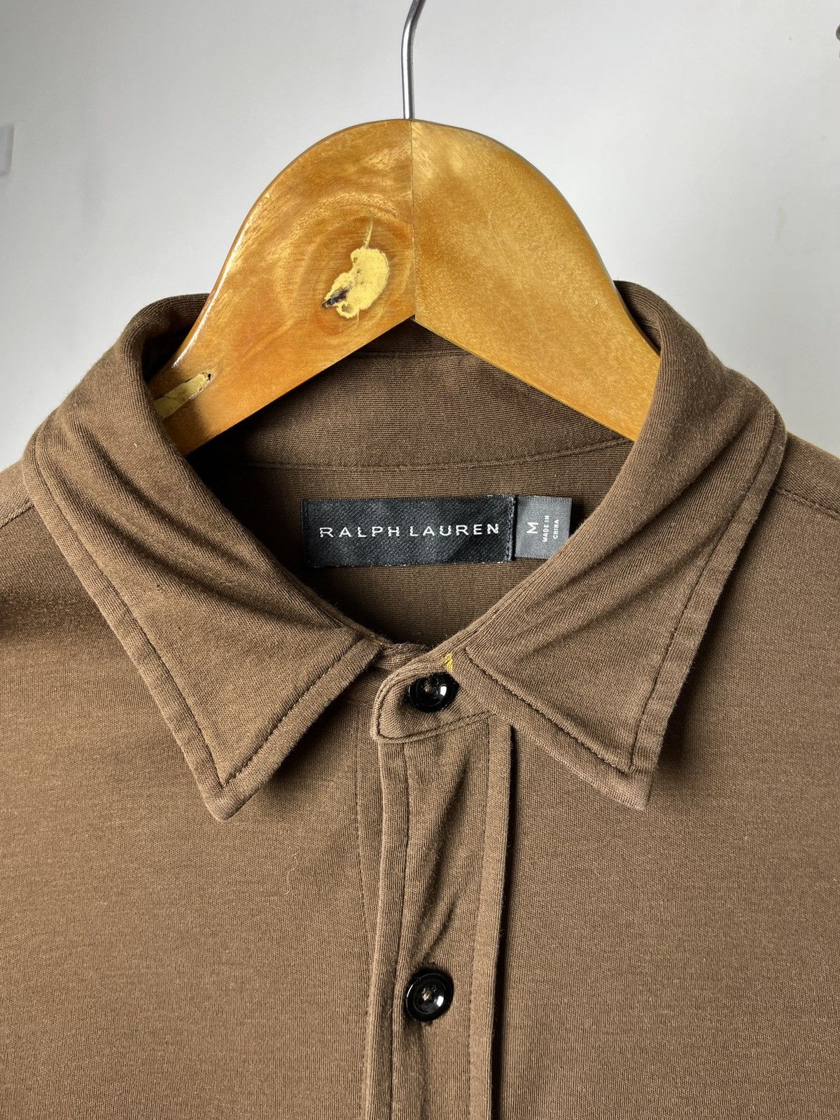 Ralph Lauren Black Label Military Cotton Polo Long Sleeves Size US M / EU 48-50 / 2 - 5 Thumbnail