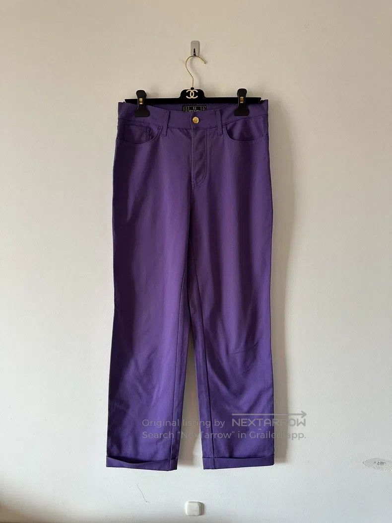 Fendi Fendi Purple Women's Versatile Casual Pants Size 28" / US 6 / IT 42 - 1 Thumbnail