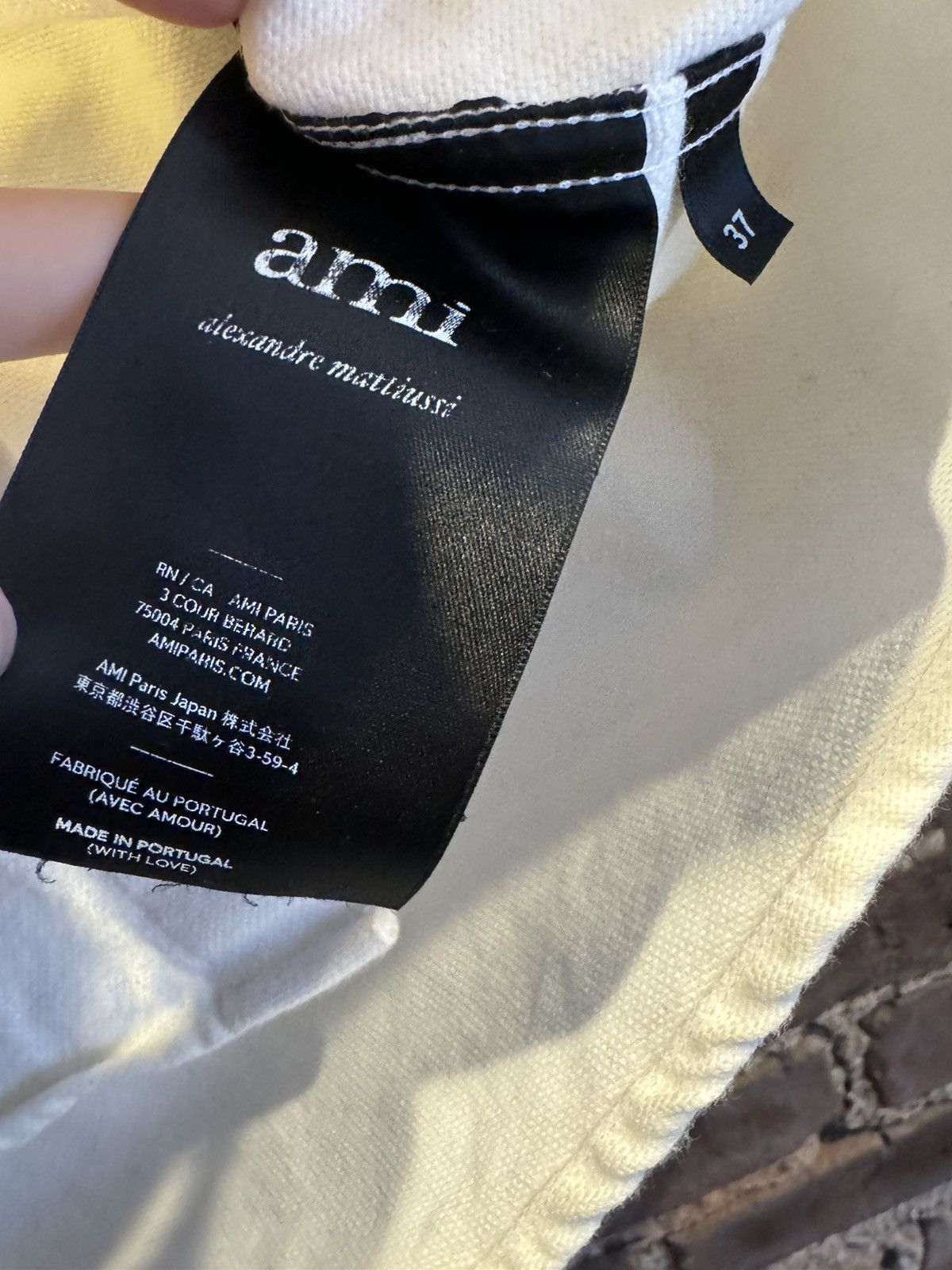 AMI White Ami Embroidered “A” Button-up Shirt Size US S / EU 44-46 / 1 - 5 Thumbnail