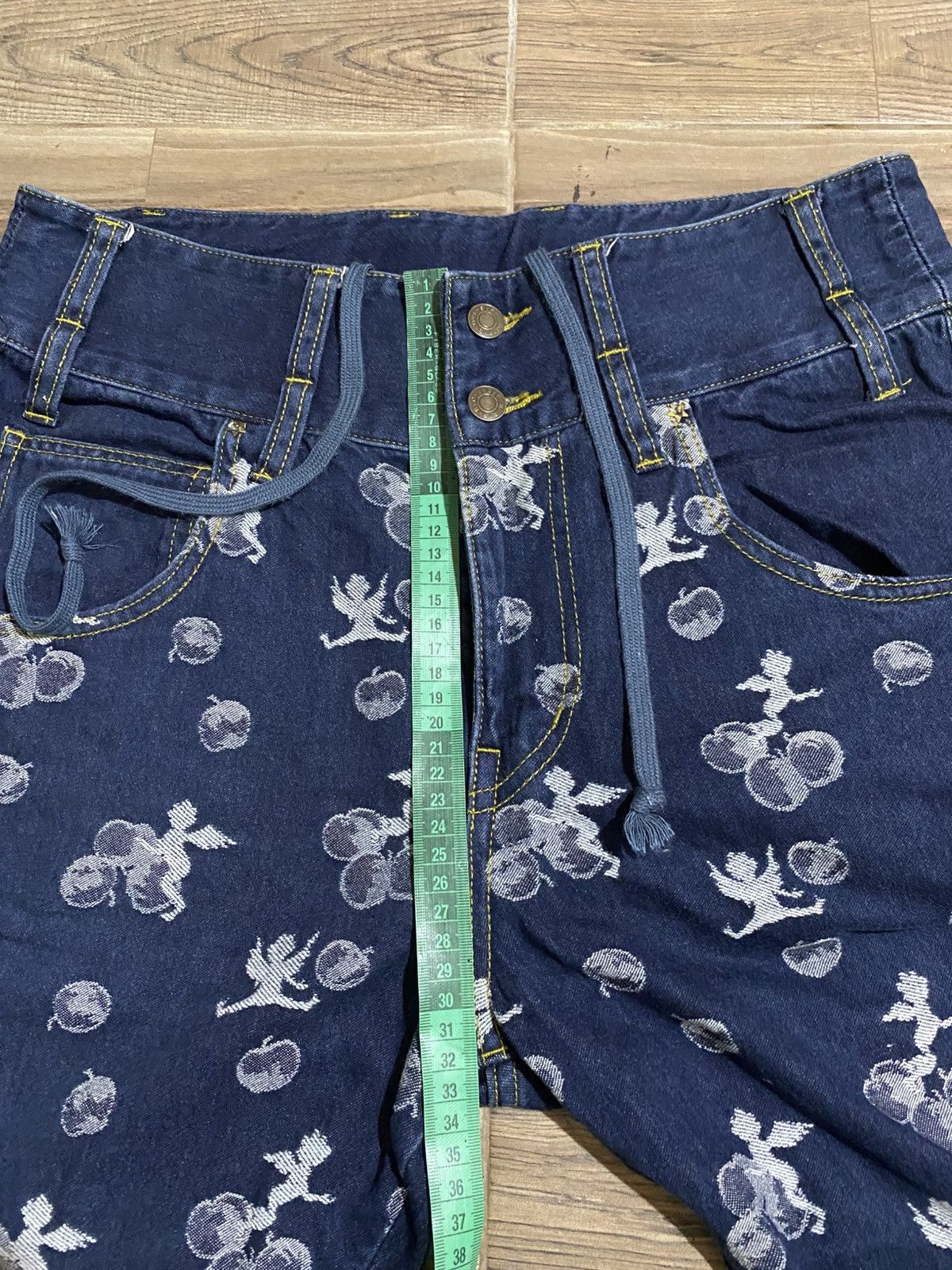 Frapbois × Issey Miyake × Japanese Brand 🇯🇵 FRAPBOIS CHERRY PRINT JEANS Size US 30 / EU 46 - 15 Thumbnail