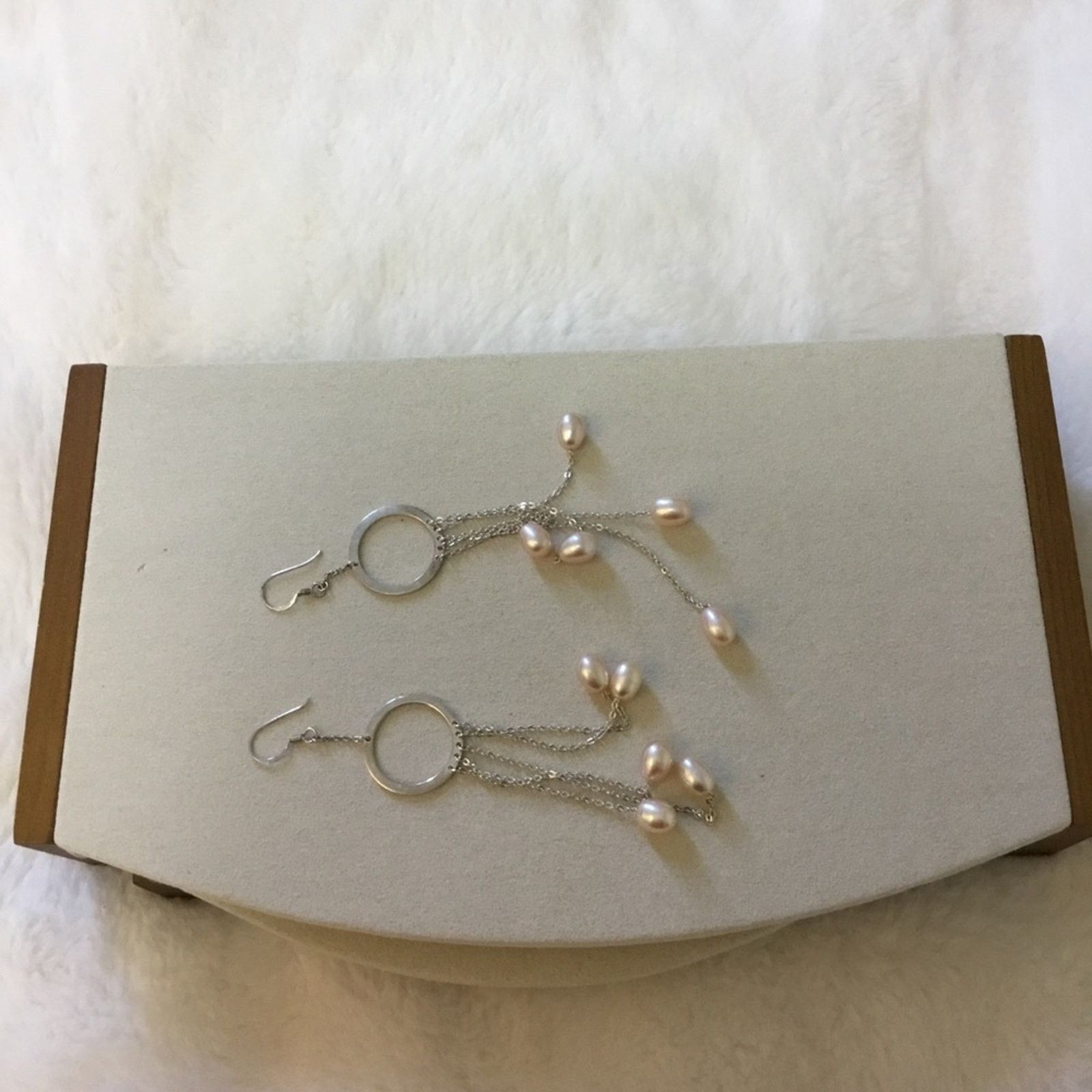 Other Silver Multi-Pearl Dangle Earrings Size ONE SIZE - 5 Thumbnail