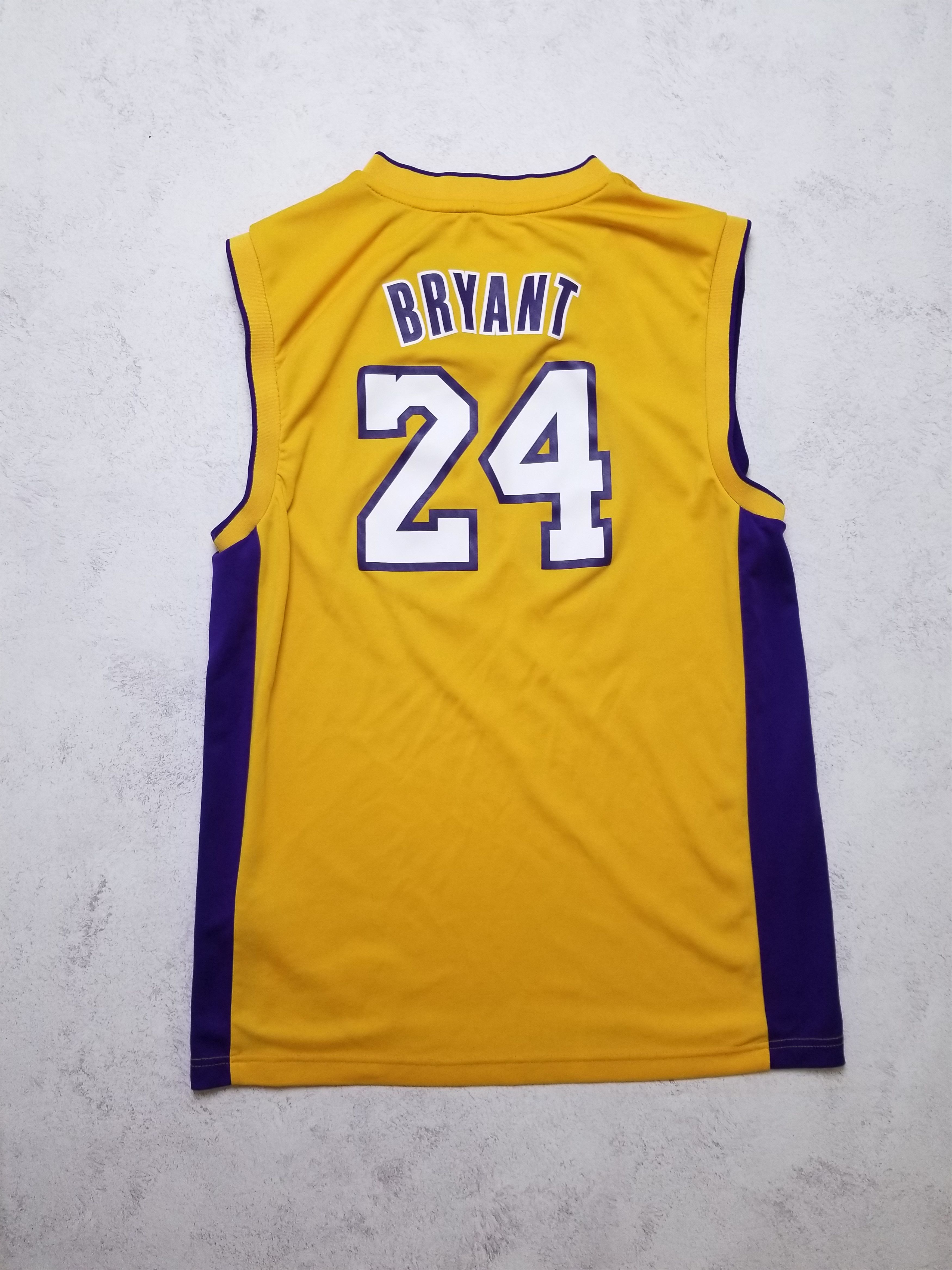 Adidas Los Angeles Lakers Kobe Bryant #24 Adidas NBA Yellow Jersey Size US M / EU 48-50 / 2 - 2 Thumbnail