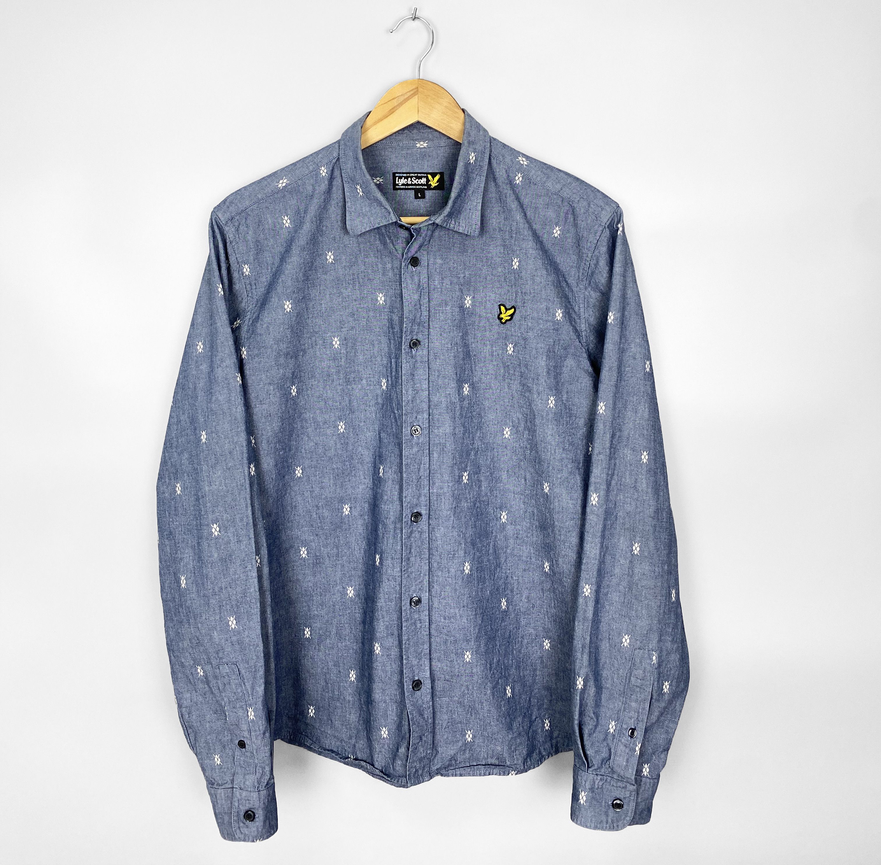 Lyle & Scott Lyle Scott Button Ups Shirt Size US L / EU 52-54 / 3 - 1 Thumbnail