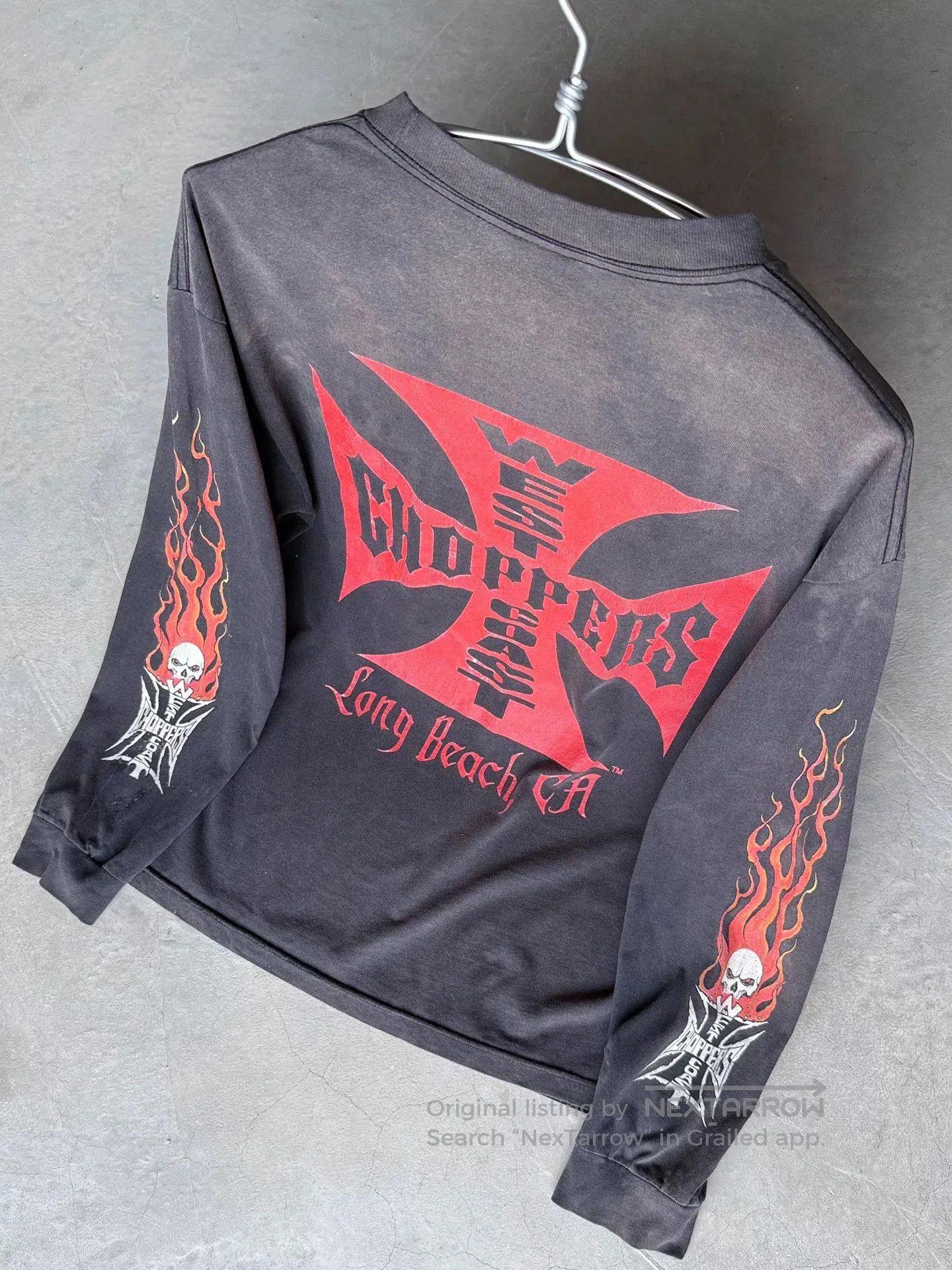 Vintage Vintage 00s West Coast Choppers Longsleeve Tee. Size US L / EU 52-54 / 3 - 9 Thumbnail