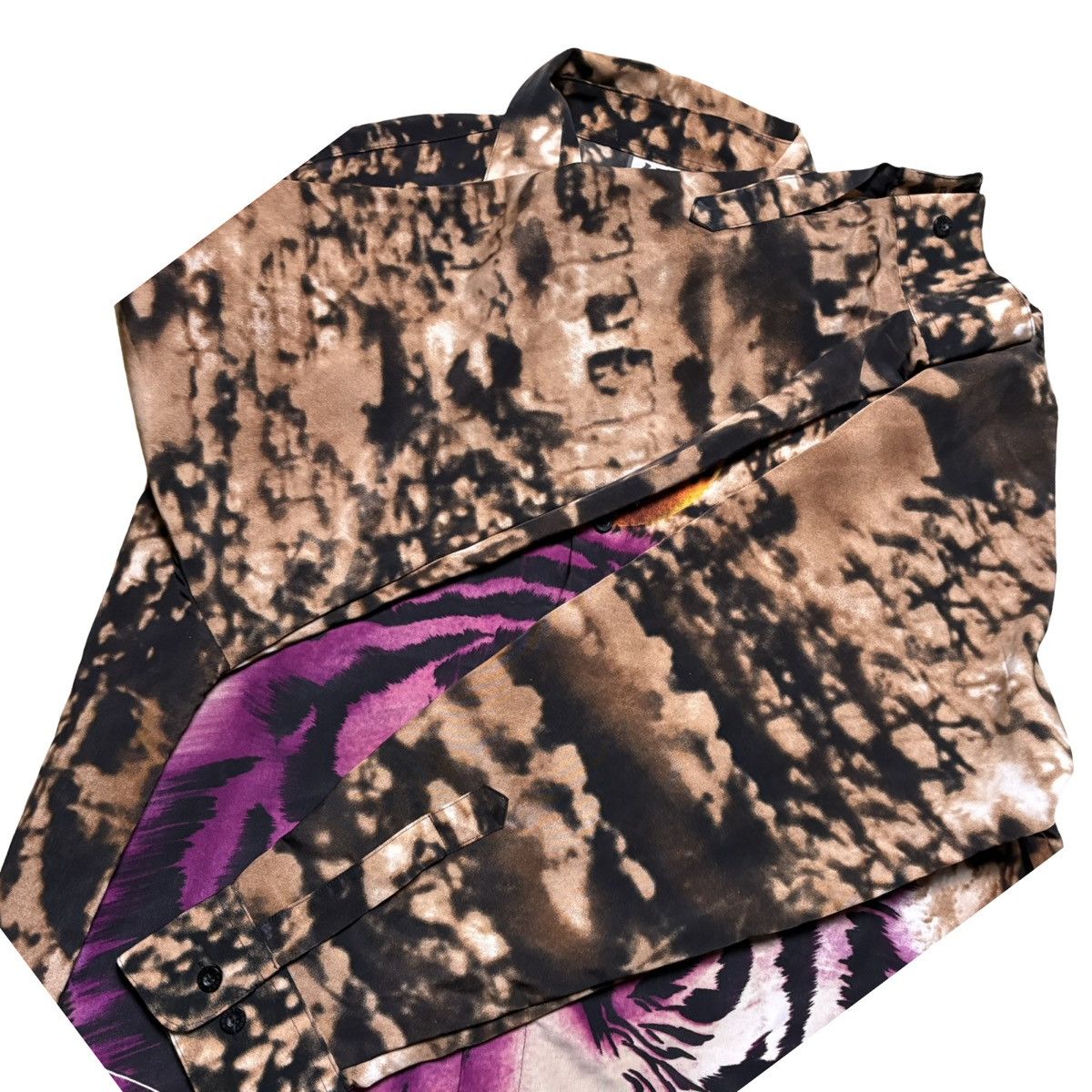 Other Vintage Y2K Trust Tiger Graphic Button Down Shirt Men's XL Size US XL / EU 56 / 4 - 6 Thumbnail