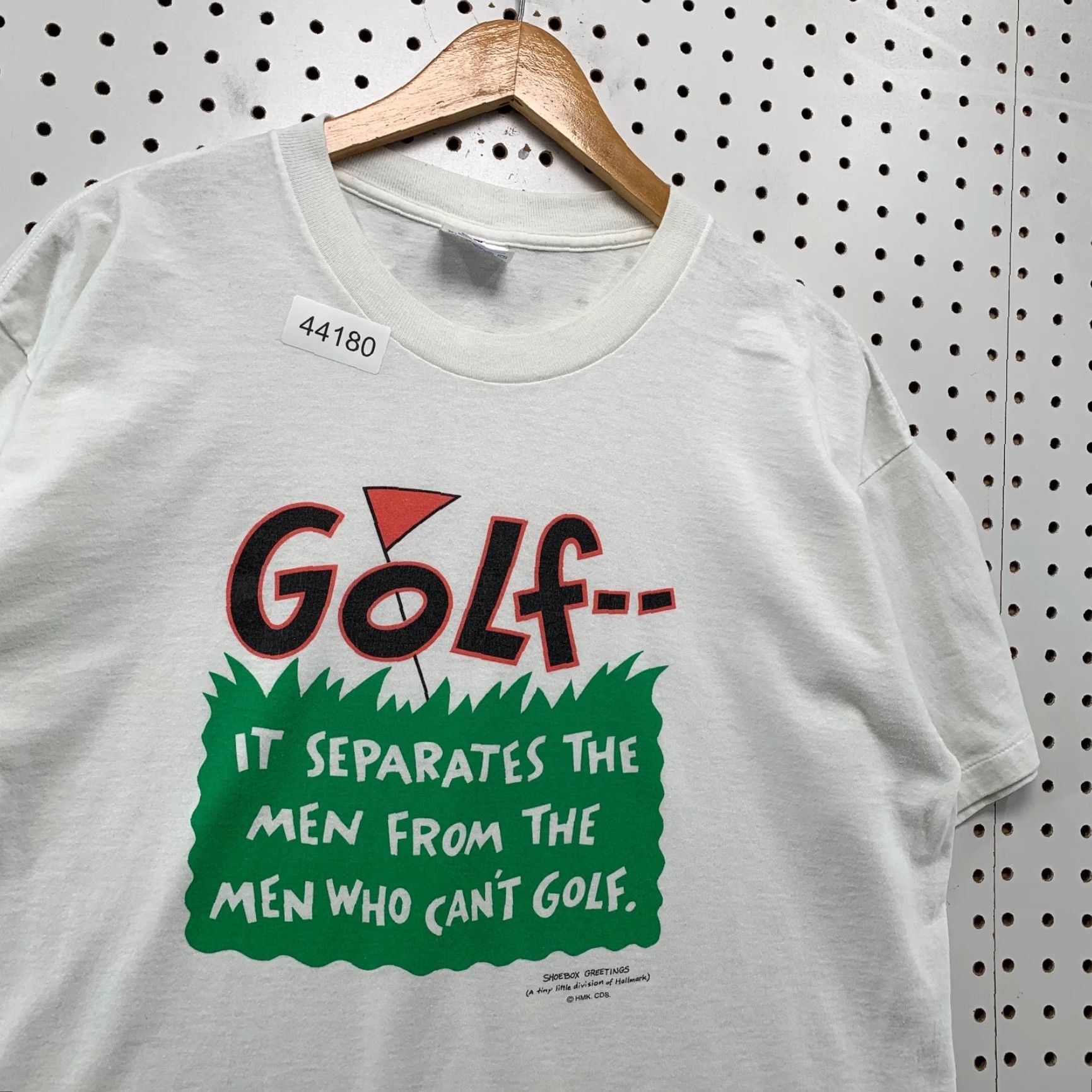 Vintage VINTAGE 90s Funny Golf Quote Shirt Mens XL White Shoebox Greetings Size US XL / EU 56 / 4 - 3 Thumbnail