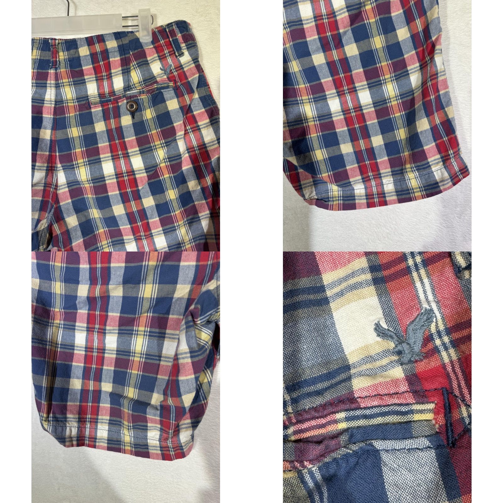 American Eagle Outfitters American Eagle Shorts Mens 33 Plaid Classic Preppy Casual Cotton Size US 33 - 8 Thumbnail